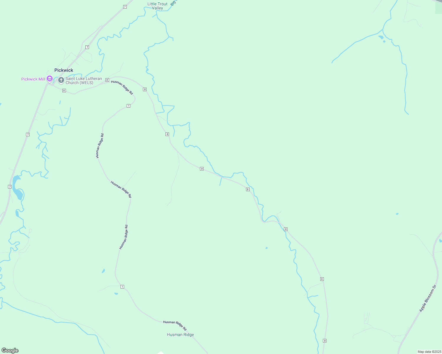 map of restaurants, bars, coffee shops, grocery stores, and more near Township Road 8 in Winona