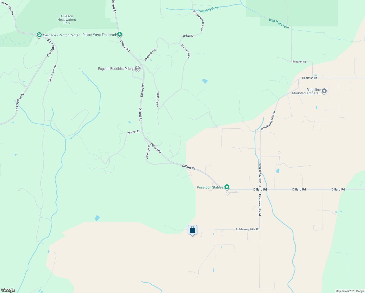 map of restaurants, bars, coffee shops, grocery stores, and more near 32810 Sisters Loop in Eugene