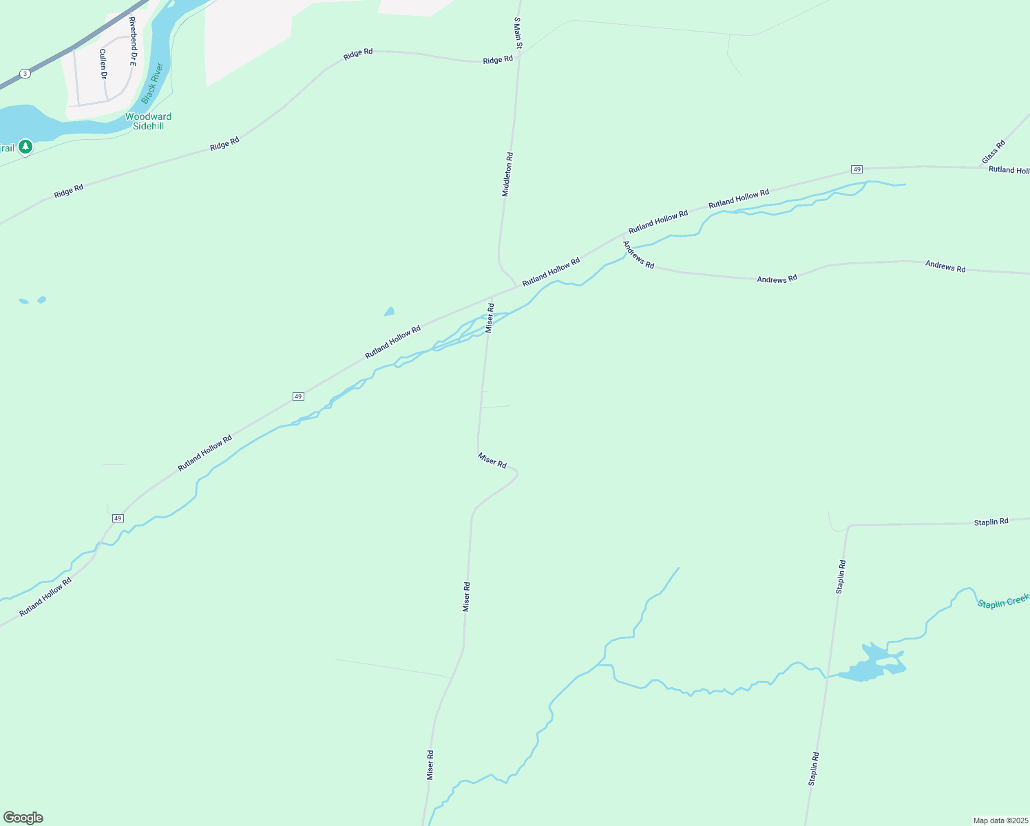map of restaurants, bars, coffee shops, grocery stores, and more near 21544 Miser Road in Black River