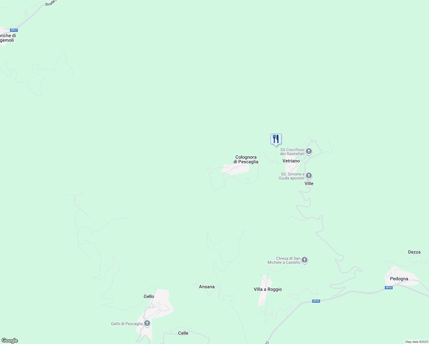 map of restaurants, bars, coffee shops, grocery stores, and more near in Province of Lucca