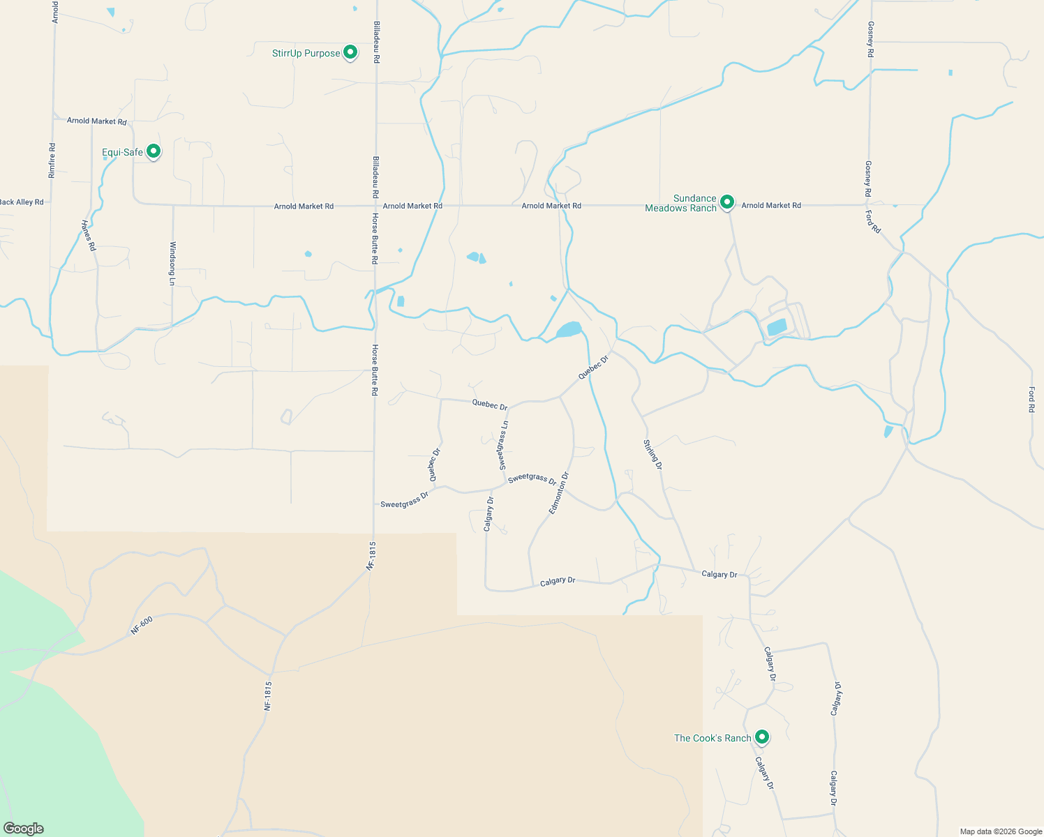 map of restaurants, bars, coffee shops, grocery stores, and more near 22175 Quebec Drive in Bend