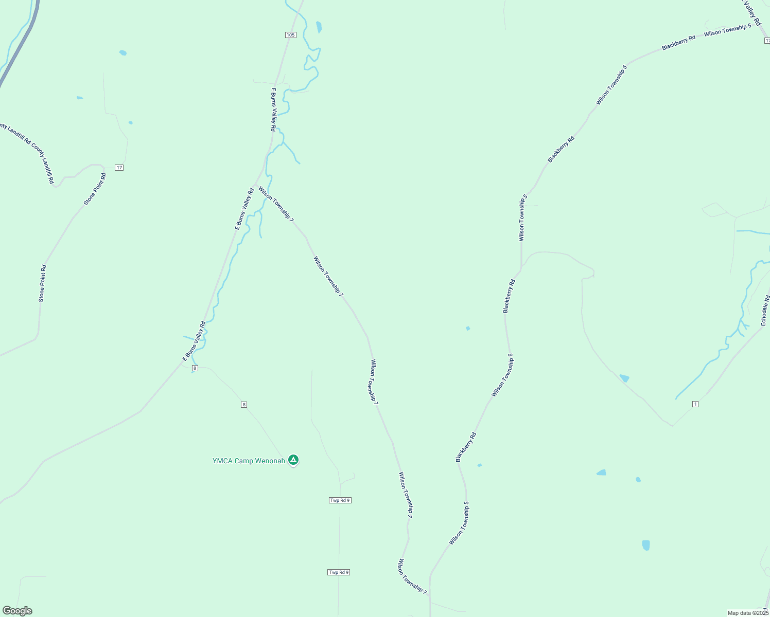 map of restaurants, bars, coffee shops, grocery stores, and more near 23951 Wilson Township 7 in Winona