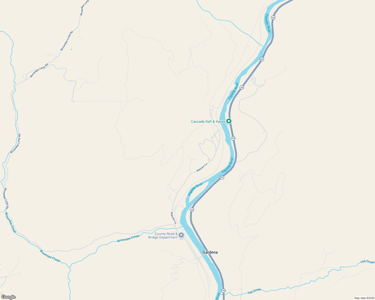 map of restaurants, bars, coffee shops, grocery stores, and more near 49 Watson Lane in Horseshoe Bend