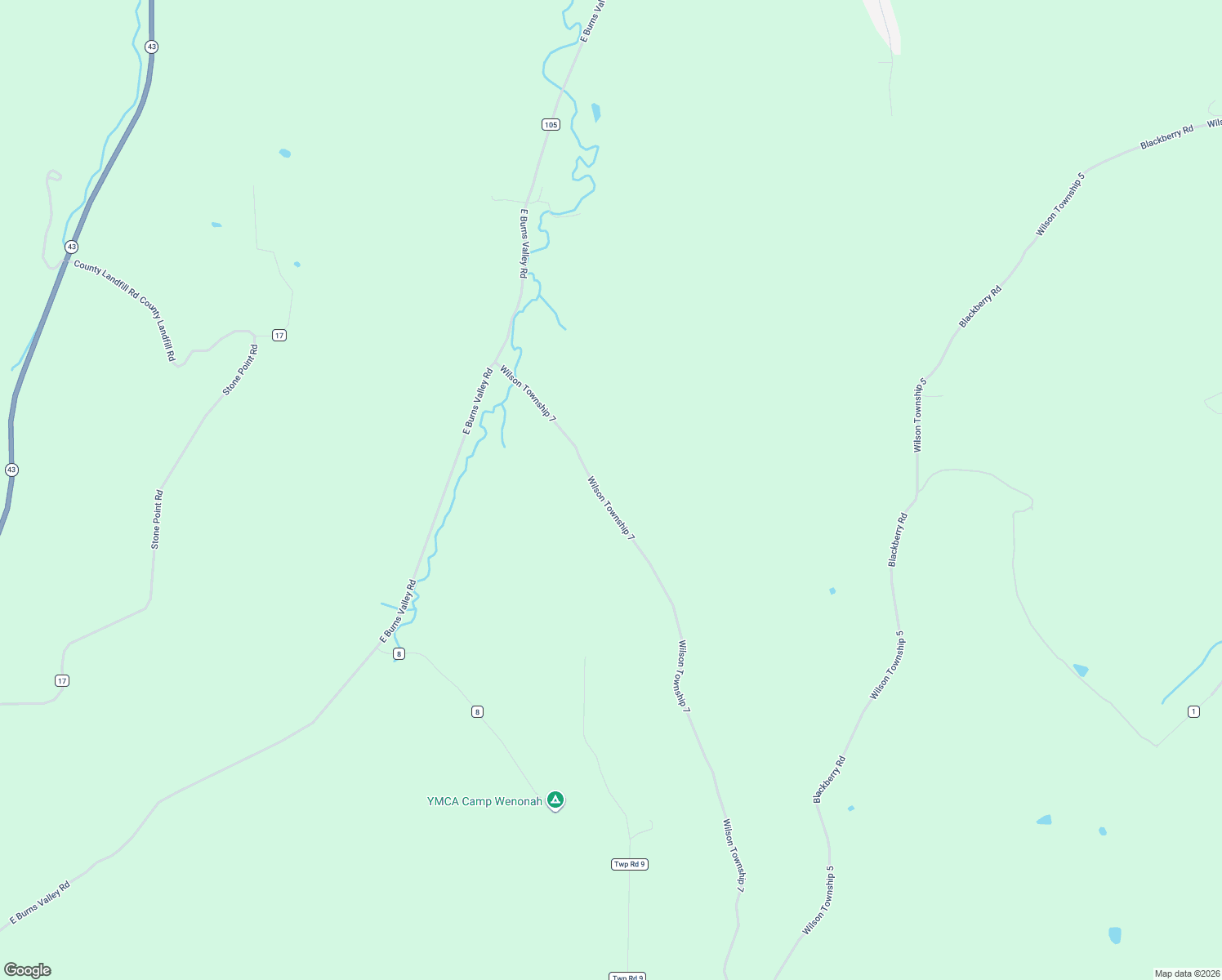 map of restaurants, bars, coffee shops, grocery stores, and more near 24242 Pfeiffer Hill Road in Winona