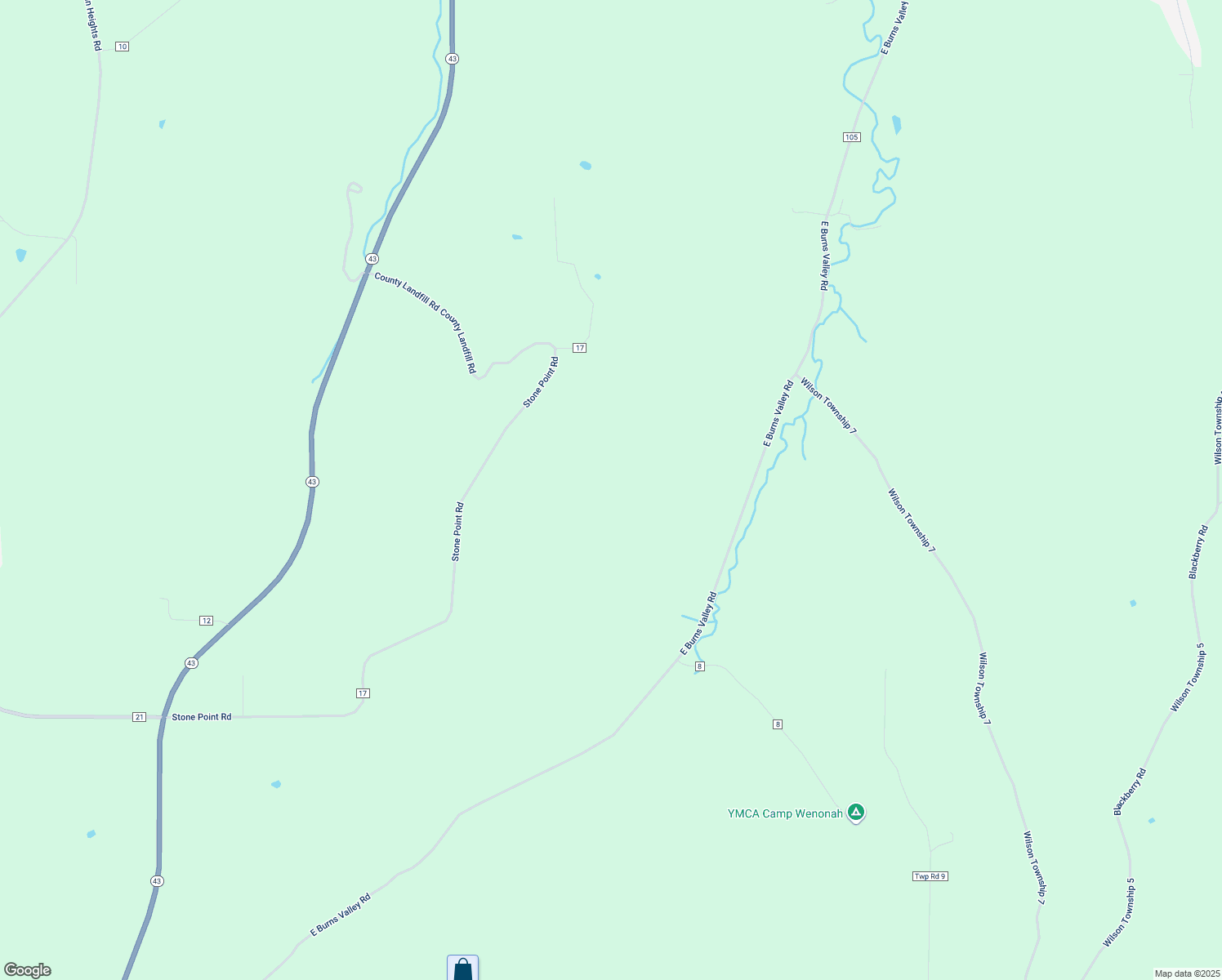 map of restaurants, bars, coffee shops, grocery stores, and more near in Goodview
