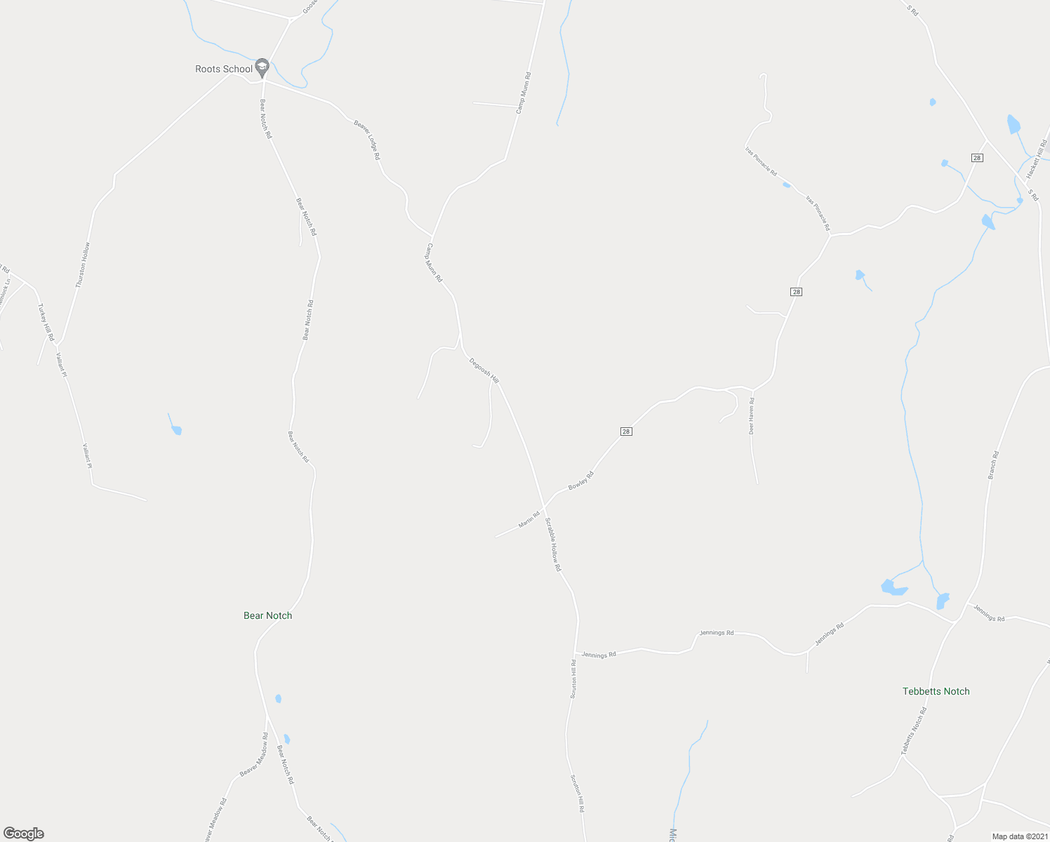 map of restaurants, bars, coffee shops, grocery stores, and more near 300 Scrabble Hollow Road in Bradford