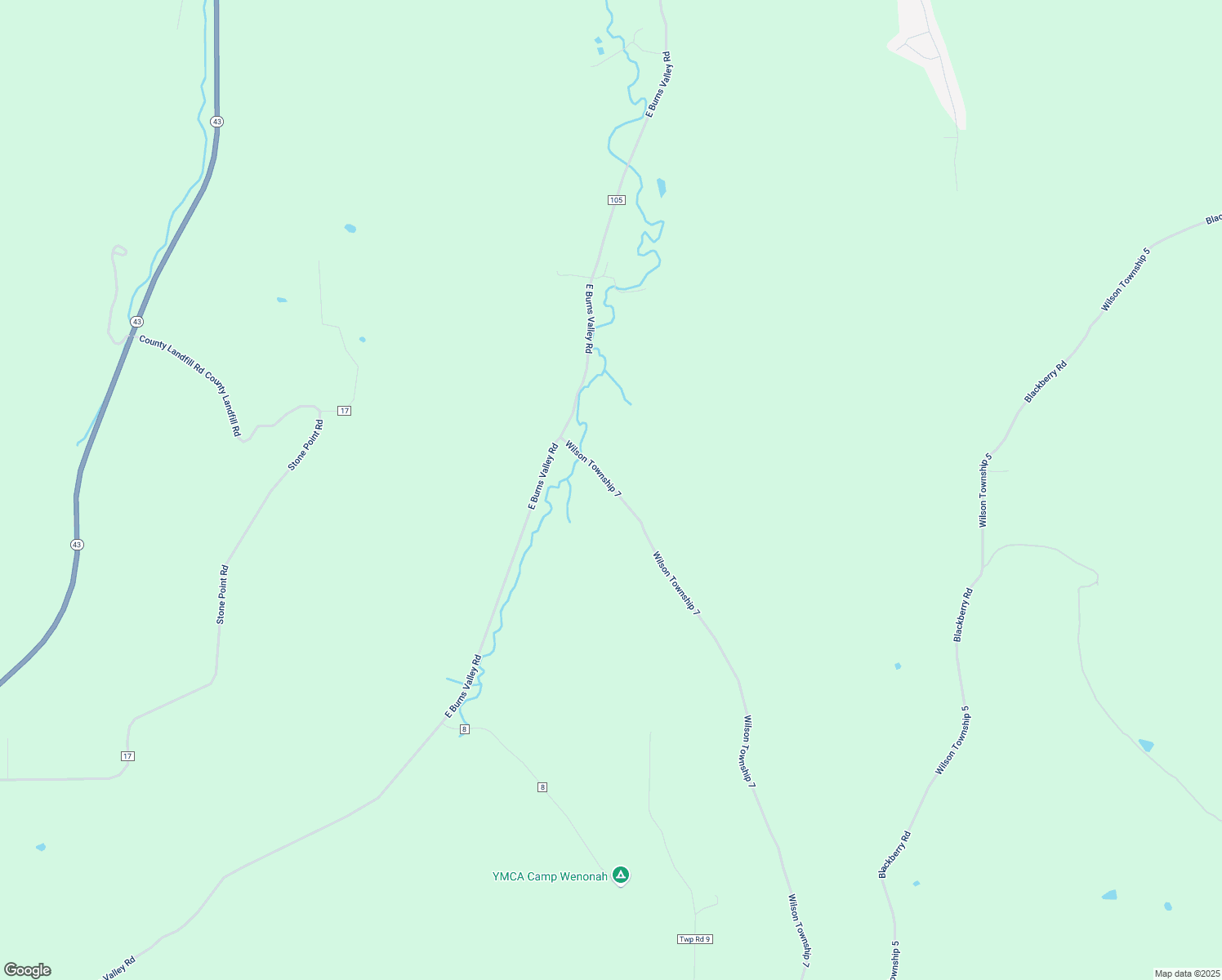 map of restaurants, bars, coffee shops, grocery stores, and more near 23951 Wilson Township 7 in Winona