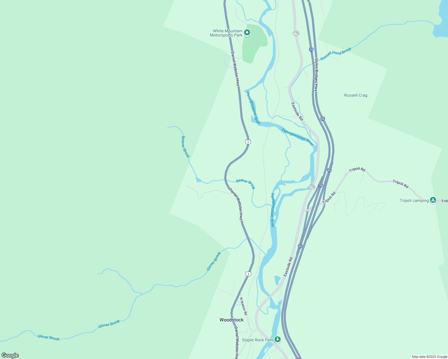 map of restaurants, bars, coffee shops, grocery stores, and more near 1158 Daniel Webster Highway in Woodstock
