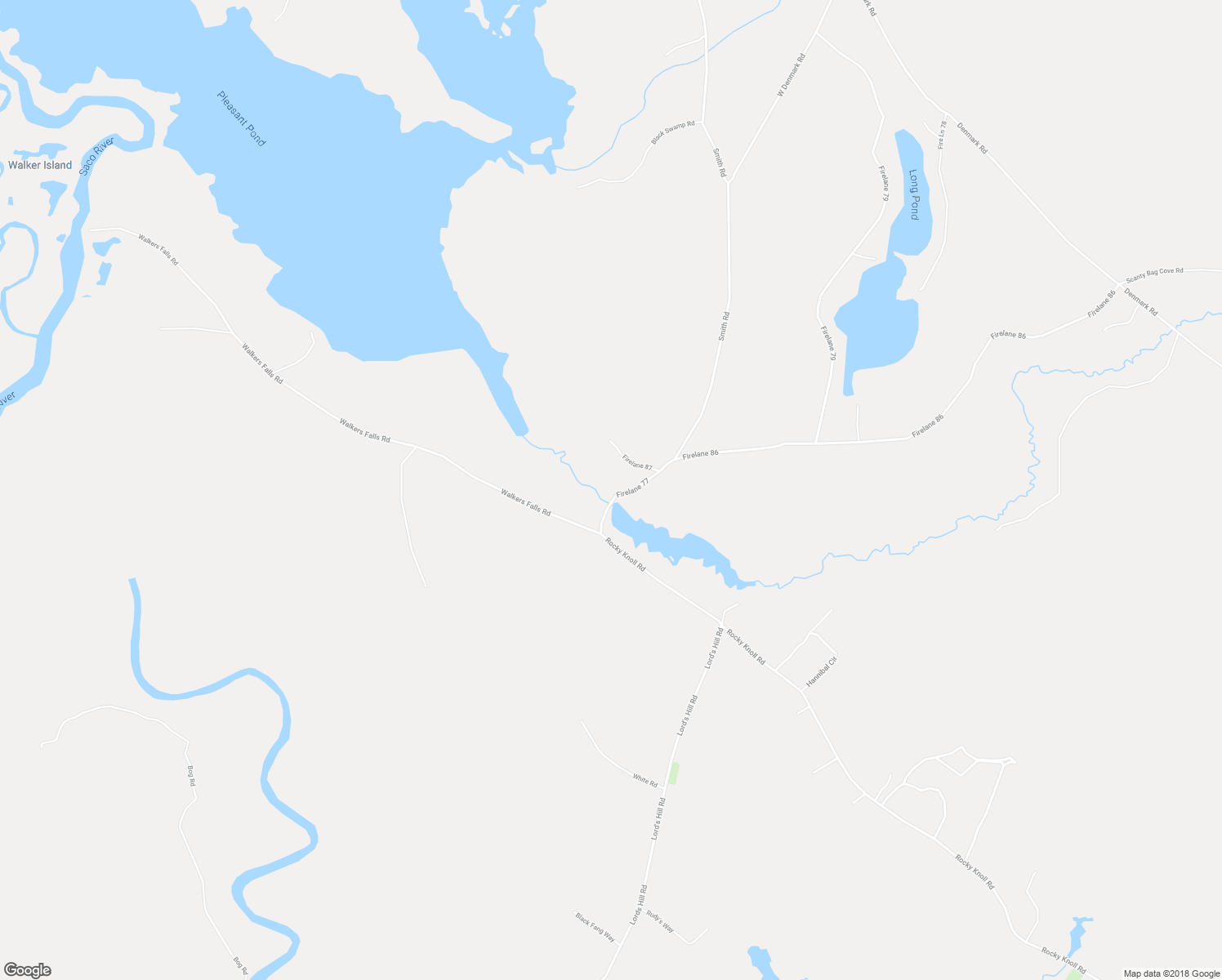 map of restaurants, bars, coffee shops, grocery stores, and more near 610 Rocky Knoll Road in Denmark