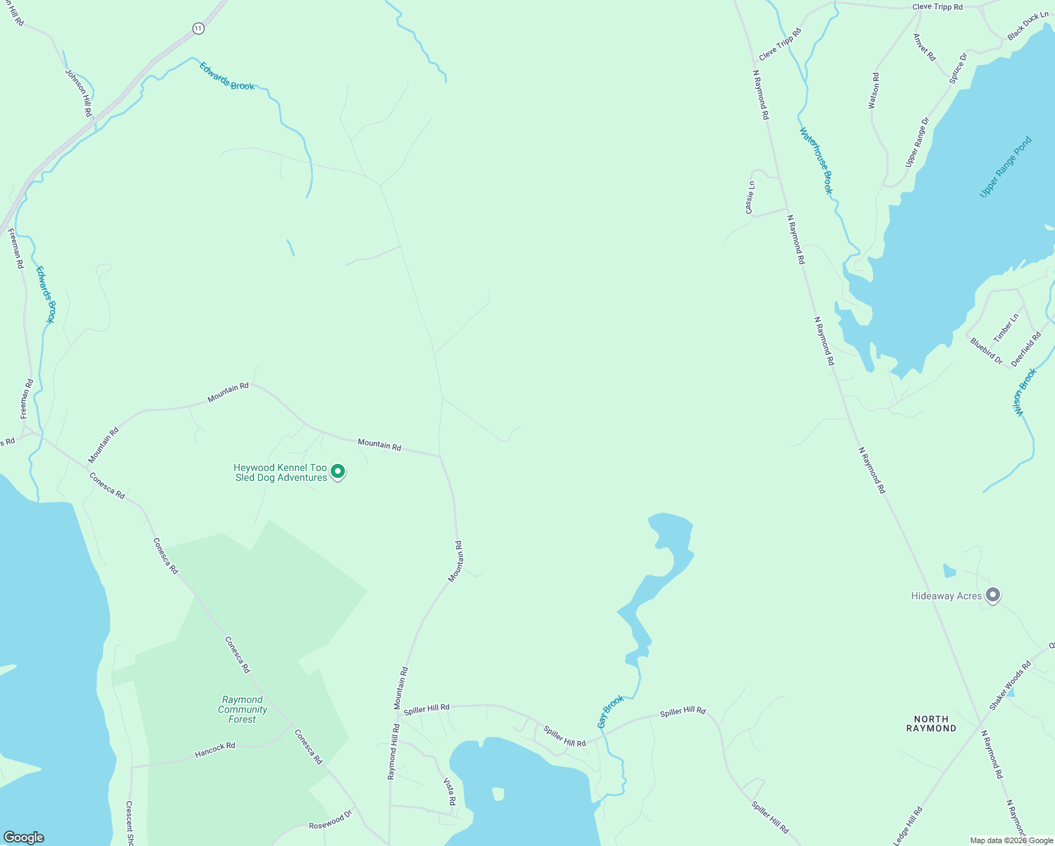 map of restaurants, bars, coffee shops, grocery stores, and more near 22 Cornerstone Drive in Raymond