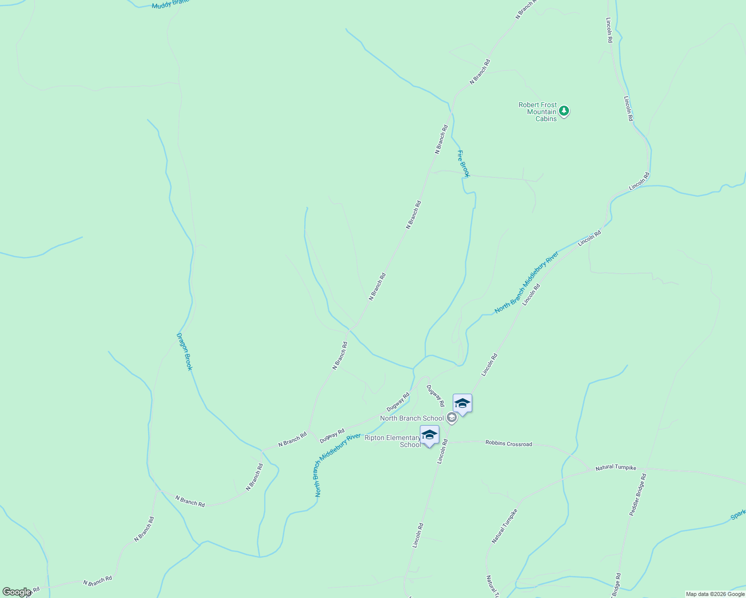 map of restaurants, bars, coffee shops, grocery stores, and more near 1316 North Branch Road in Lincoln