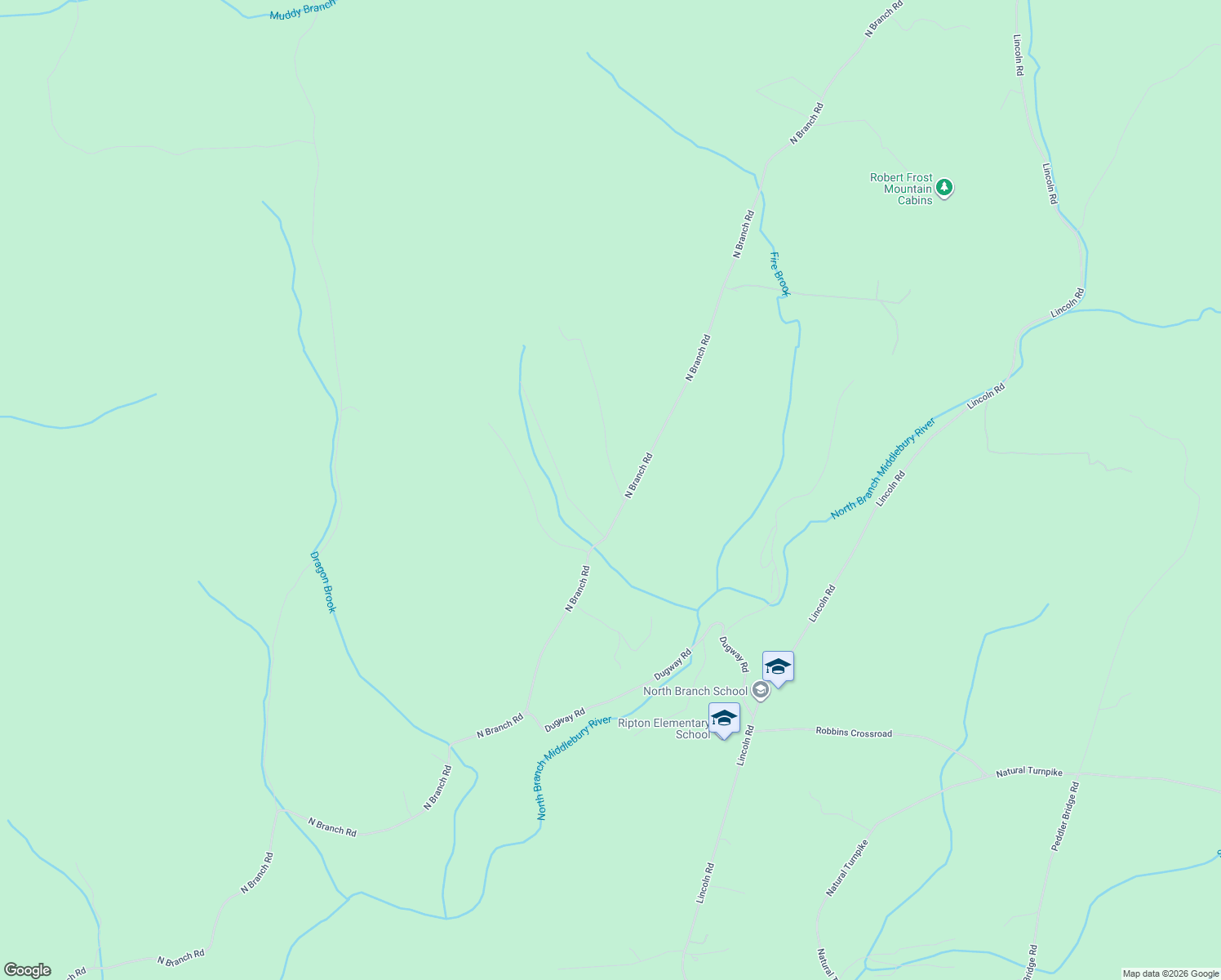 map of restaurants, bars, coffee shops, grocery stores, and more near 1316 North Branch Road in Lincoln