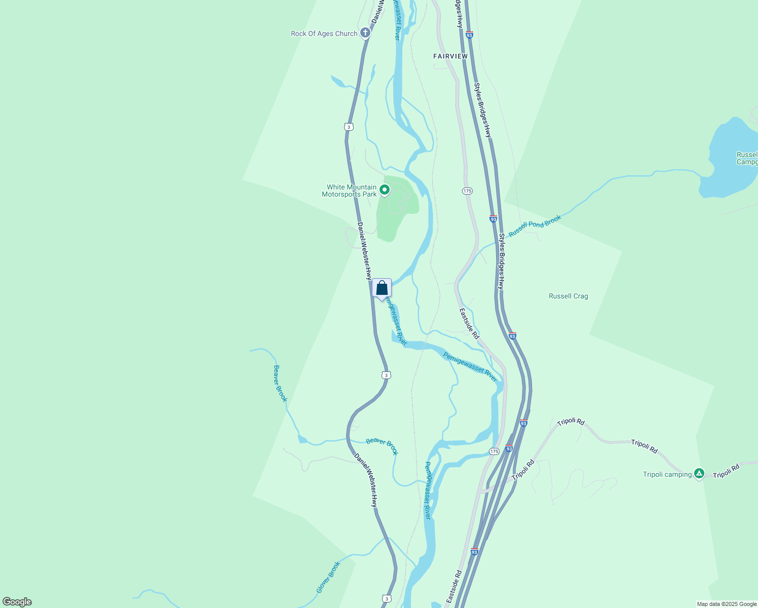 map of restaurants, bars, coffee shops, grocery stores, and more near 558 Daniel Webster Highway in Woodstock
