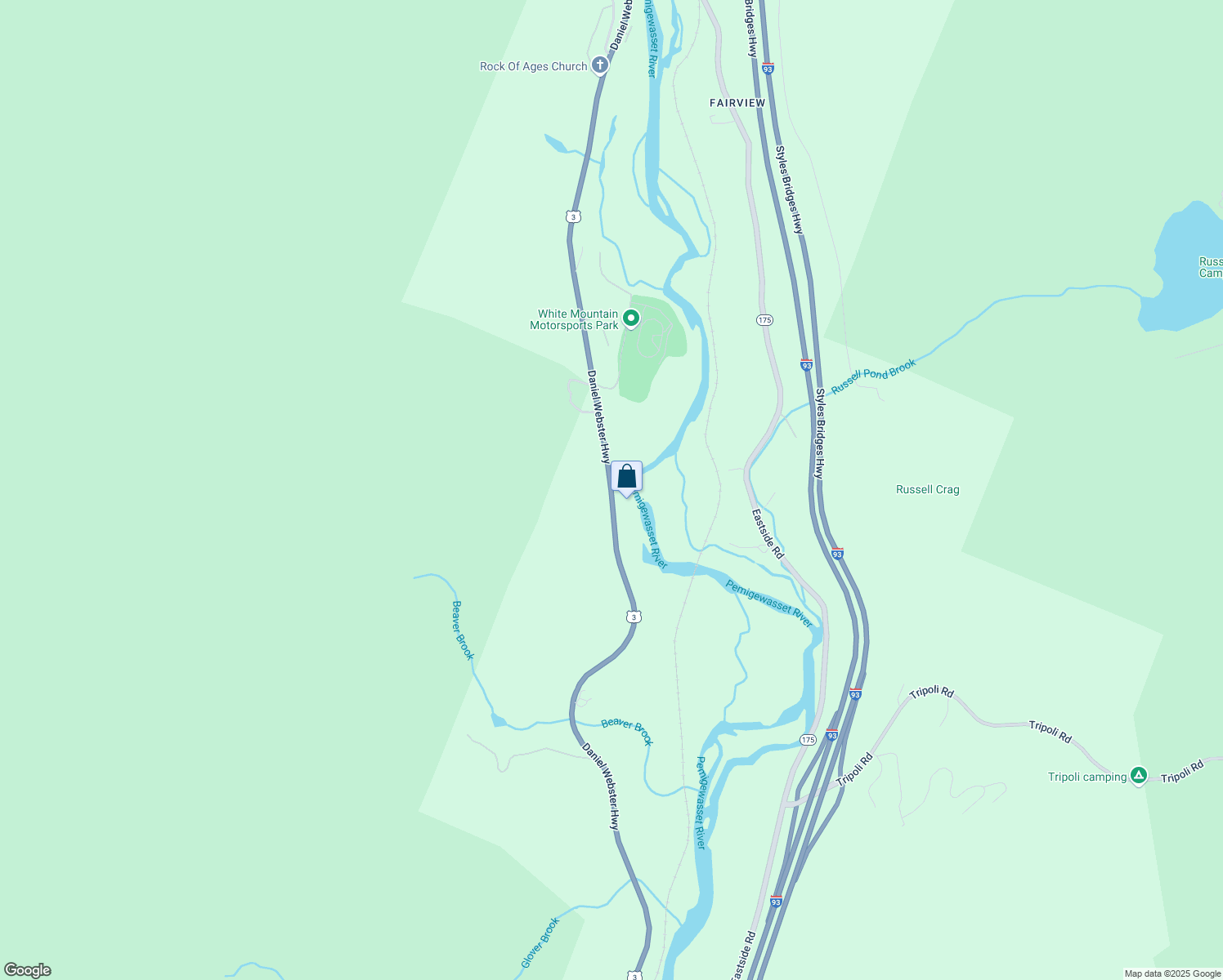 map of restaurants, bars, coffee shops, grocery stores, and more near 558 Daniel Webster Highway in Woodstock