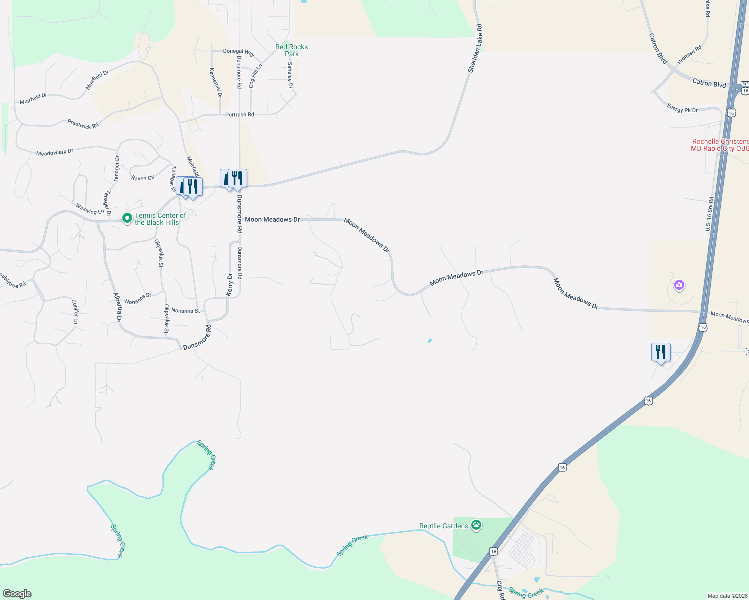 map of restaurants, bars, coffee shops, grocery stores, and more near 8271 Mount Palomar Lane in Silver City