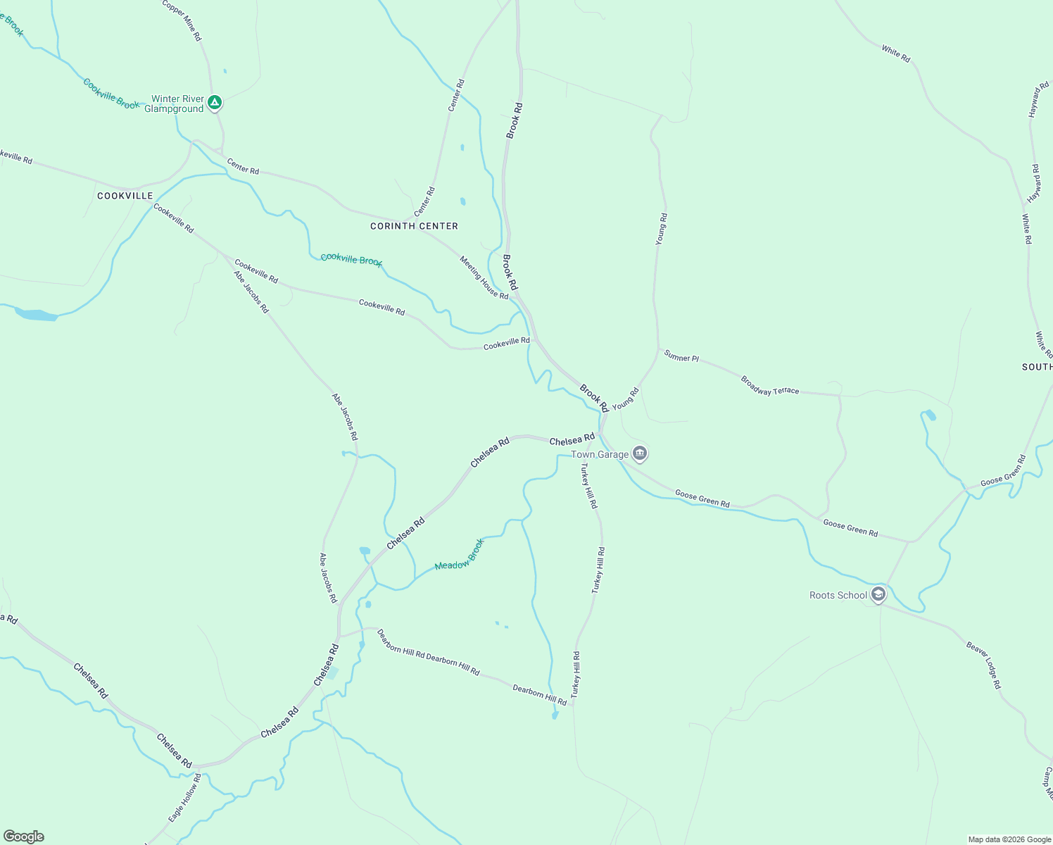 map of restaurants, bars, coffee shops, grocery stores, and more near 216 Chelsea Road in Corinth