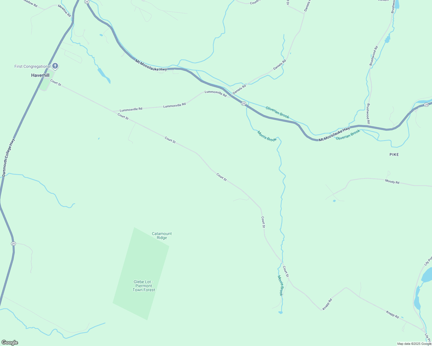 map of restaurants, bars, coffee shops, grocery stores, and more near Court Street in Haverhill