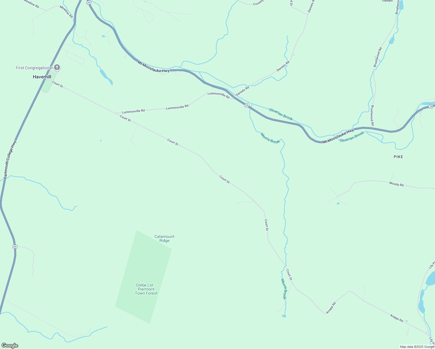 map of restaurants, bars, coffee shops, grocery stores, and more near Court Street in Haverhill