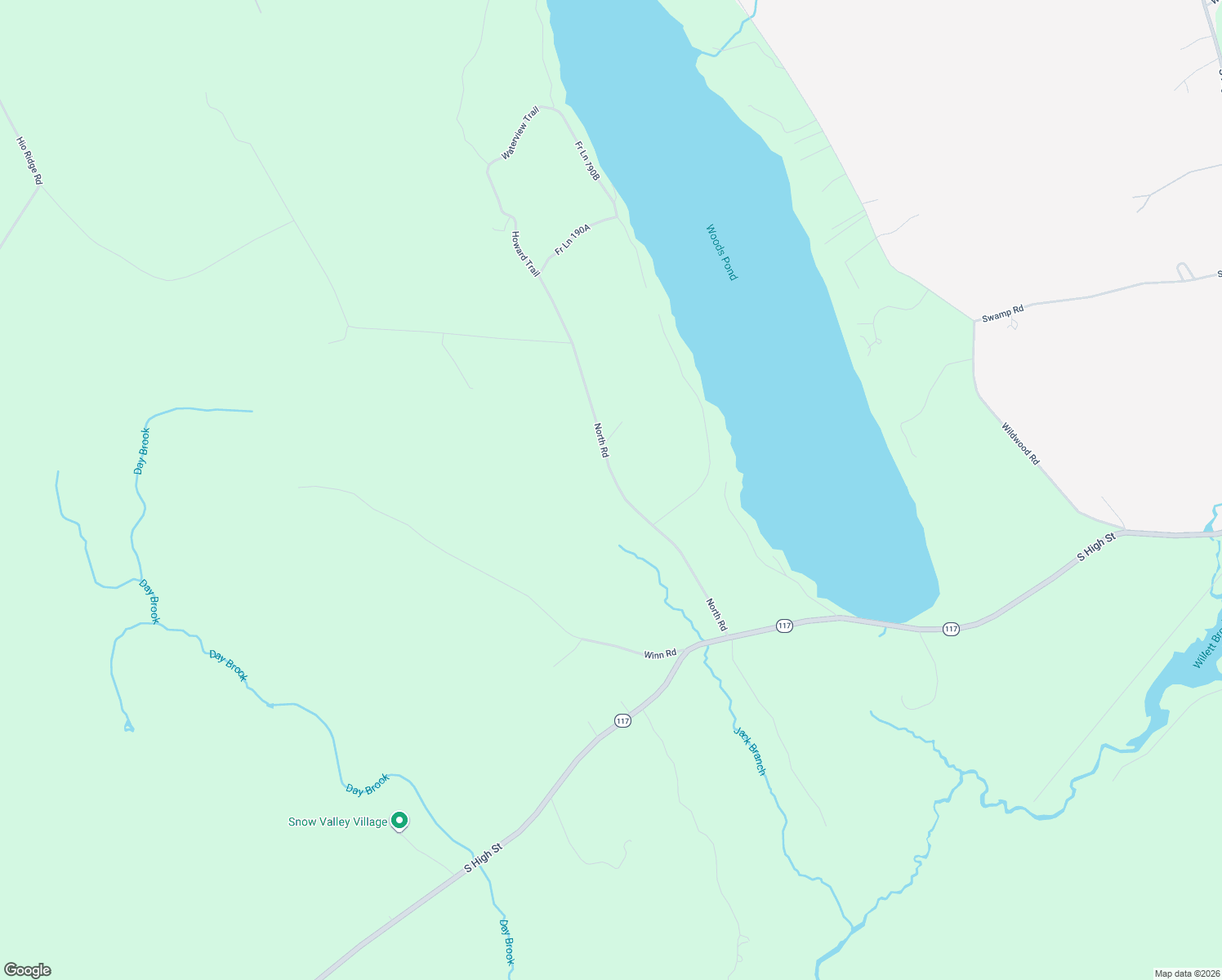 map of restaurants, bars, coffee shops, grocery stores, and more near 108 North Road in Bridgton