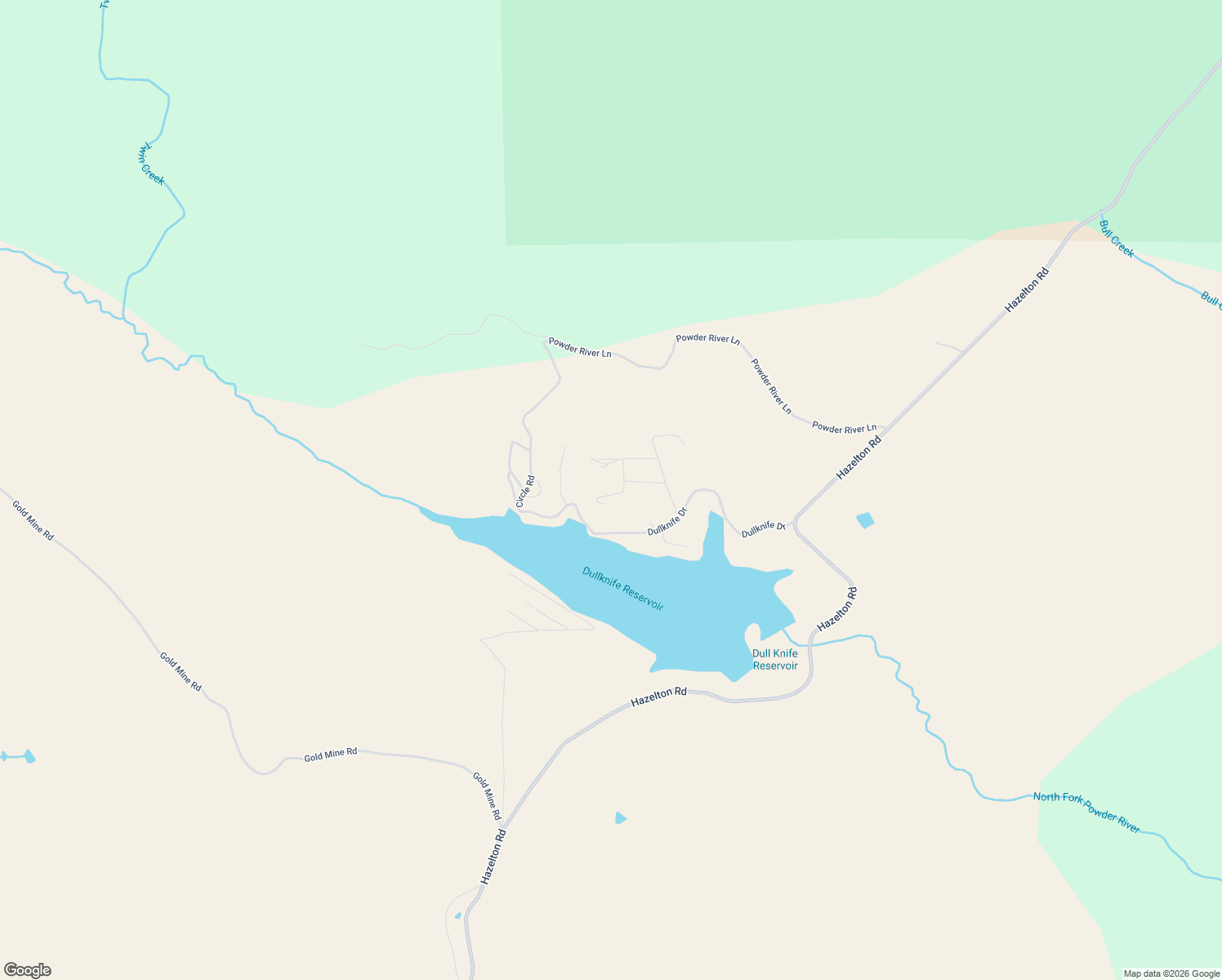 map of restaurants, bars, coffee shops, grocery stores, and more near Hummingbird Drive in Kaycee