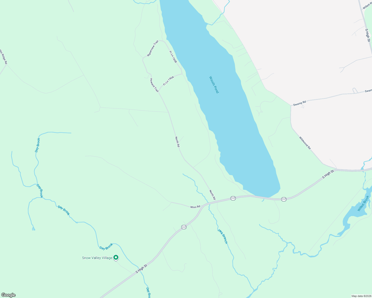 map of restaurants, bars, coffee shops, grocery stores, and more near 108 North Road in Bridgton
