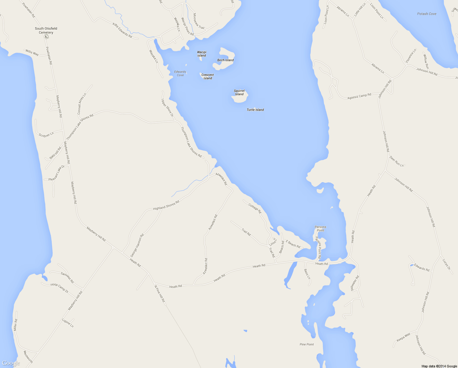 map of restaurants, bars, coffee shops, grocery stores, and more near 167 Azwelikit Road in Casco