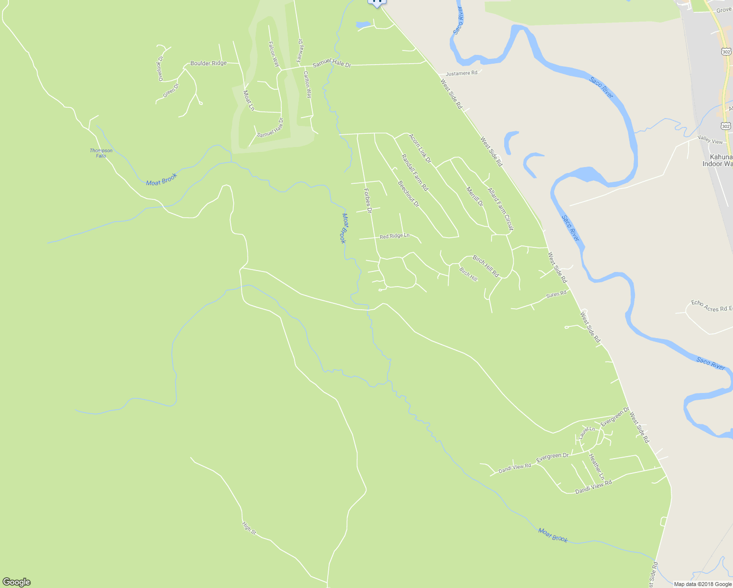 map of restaurants, bars, coffee shops, grocery stores, and more near 348 Blueberry Lane in Conway