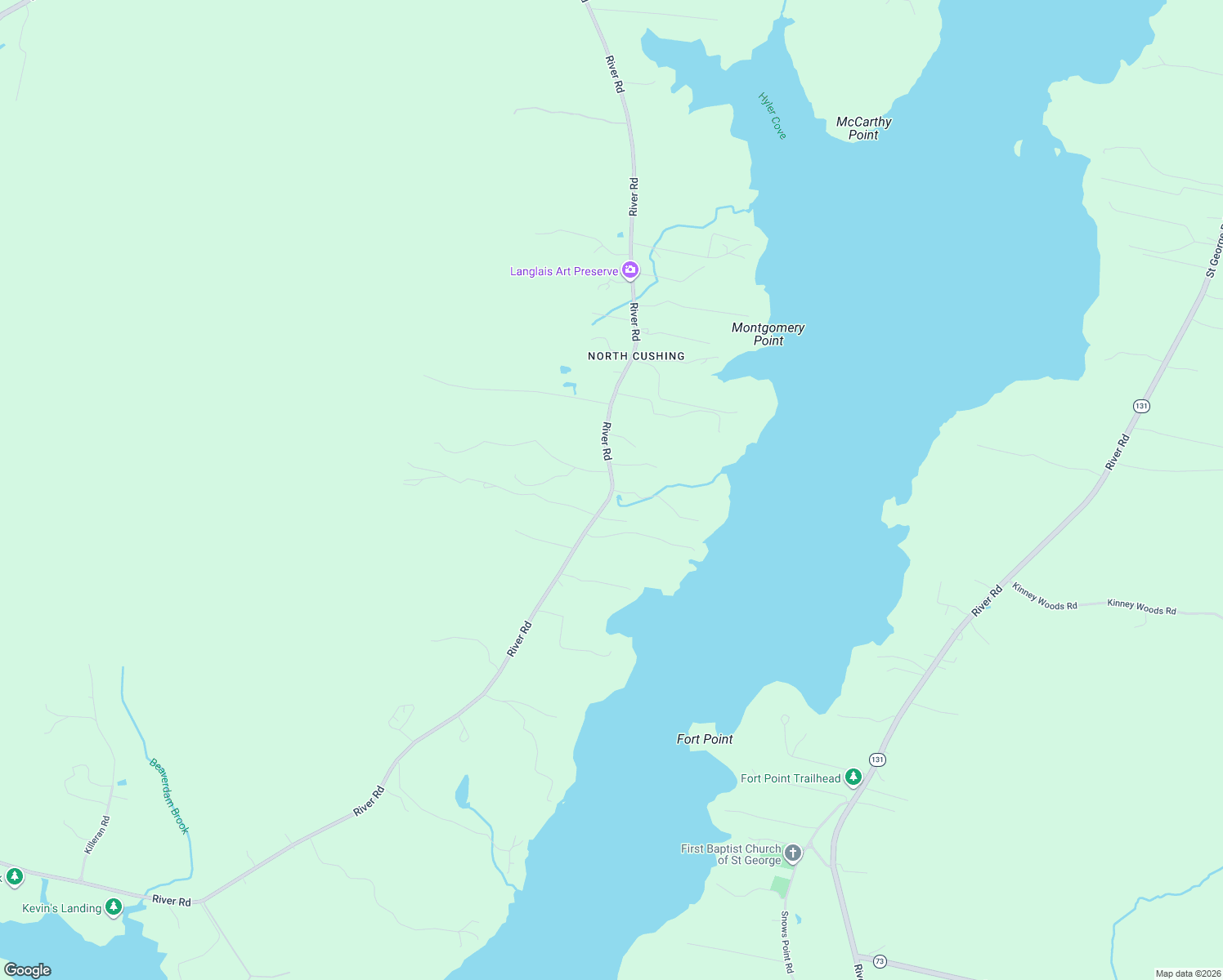 map of restaurants, bars, coffee shops, grocery stores, and more near 466 River Road in Cushing