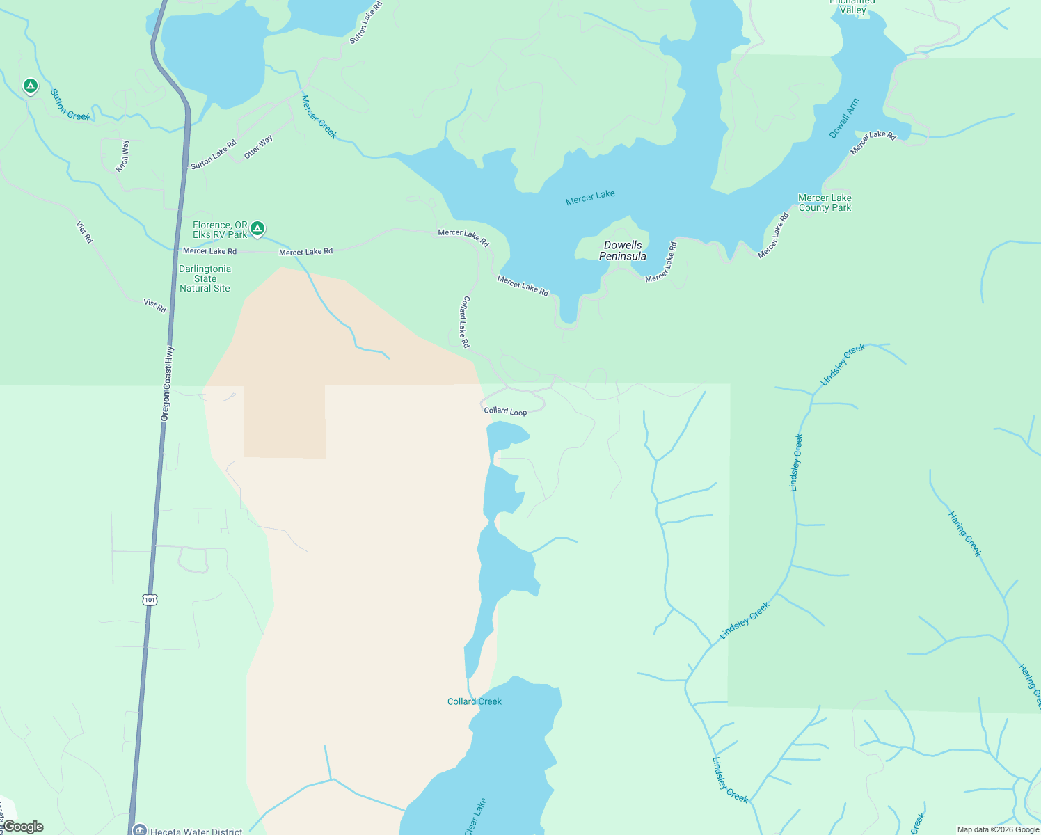 map of restaurants, bars, coffee shops, grocery stores, and more near 88594 Collard Loop in Florence