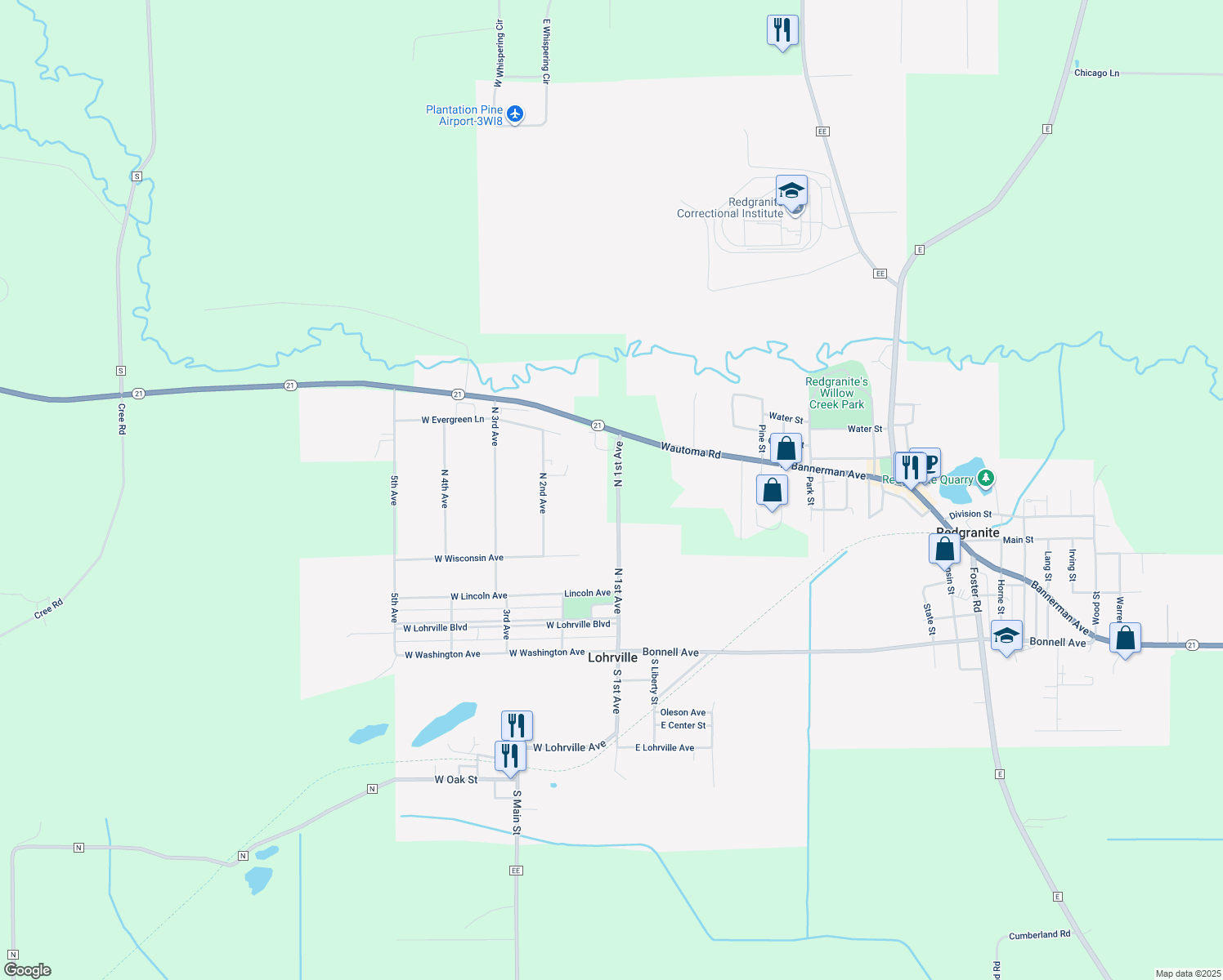 County Highway EE, Redgranite WI Walk Score