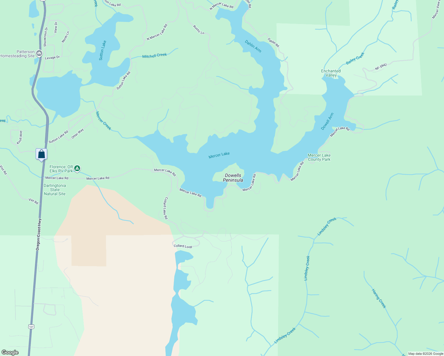 map of restaurants, bars, coffee shops, grocery stores, and more near 6130 Pine St in Florence