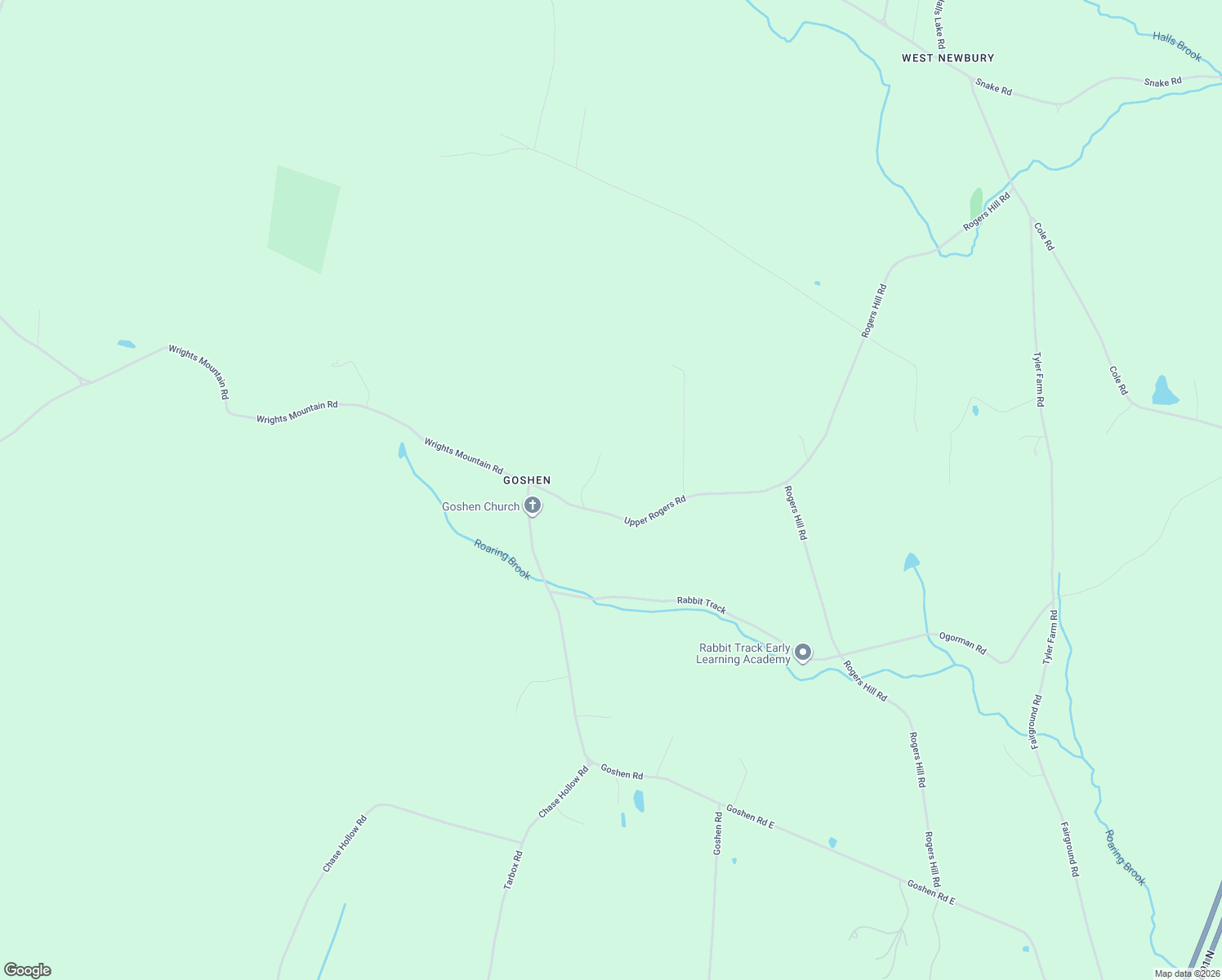 map of restaurants, bars, coffee shops, grocery stores, and more near 536 Upper Rogers Road in Newbury