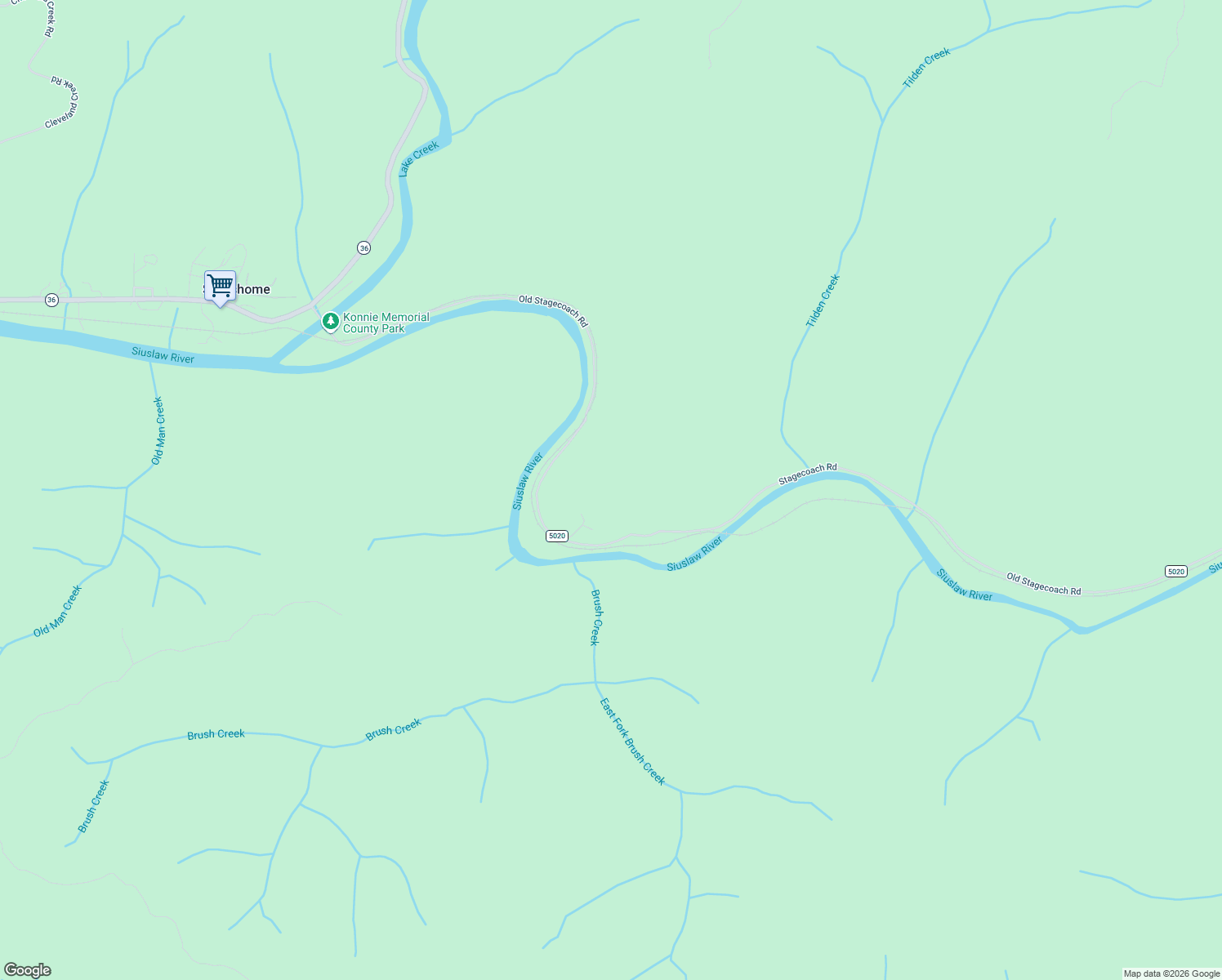 map of restaurants, bars, coffee shops, grocery stores, and more near 13773 Stagecoach Road in Swisshome