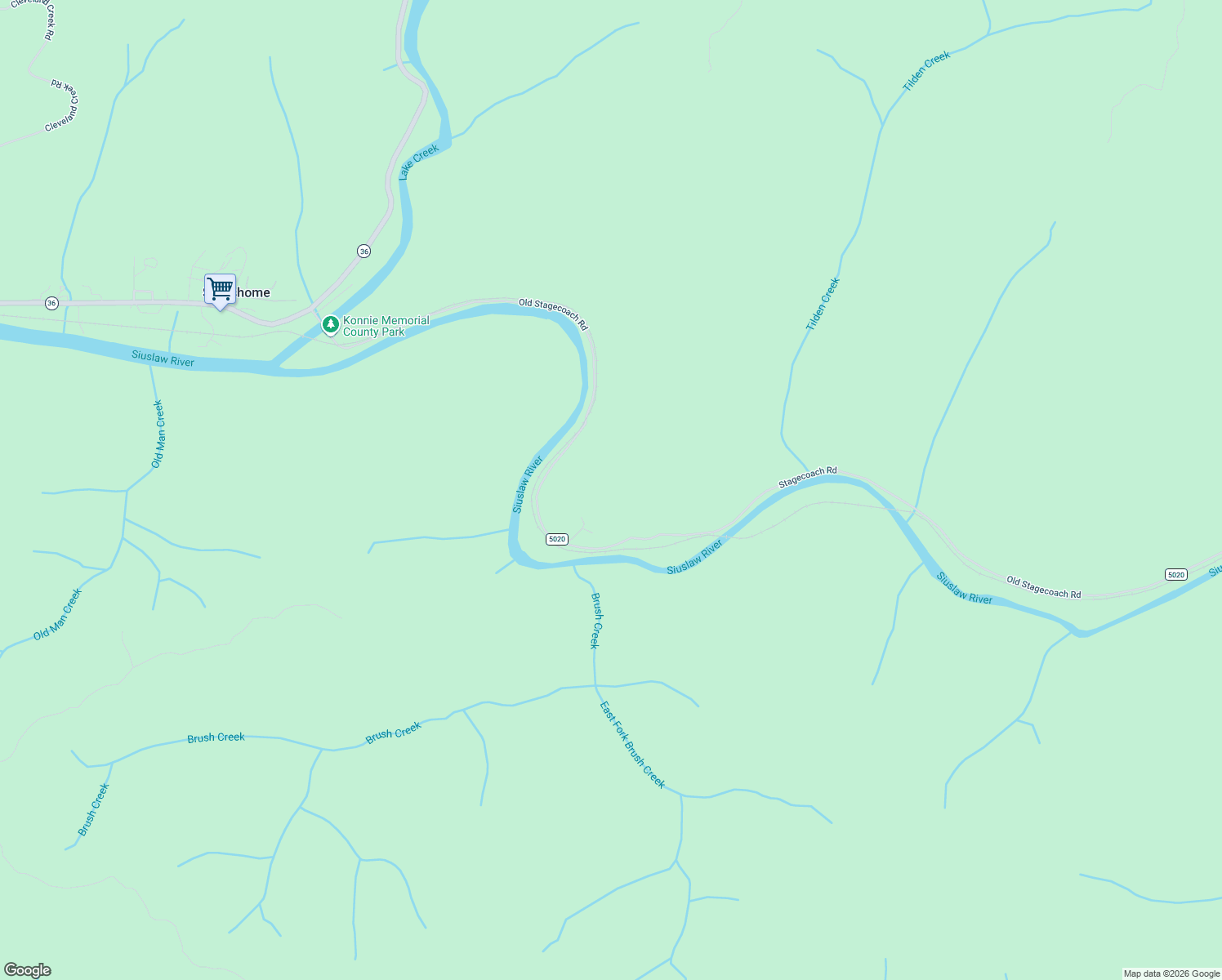 map of restaurants, bars, coffee shops, grocery stores, and more near 13773 Stagecoach Road in Swisshome