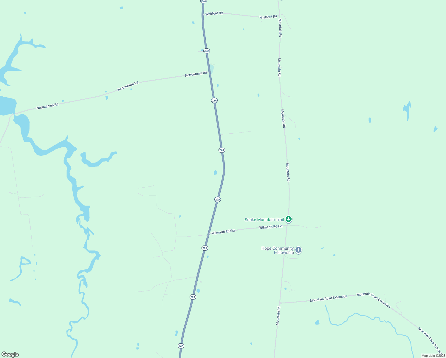 map of restaurants, bars, coffee shops, grocery stores, and more near 7383 Vermont 22A in Addison