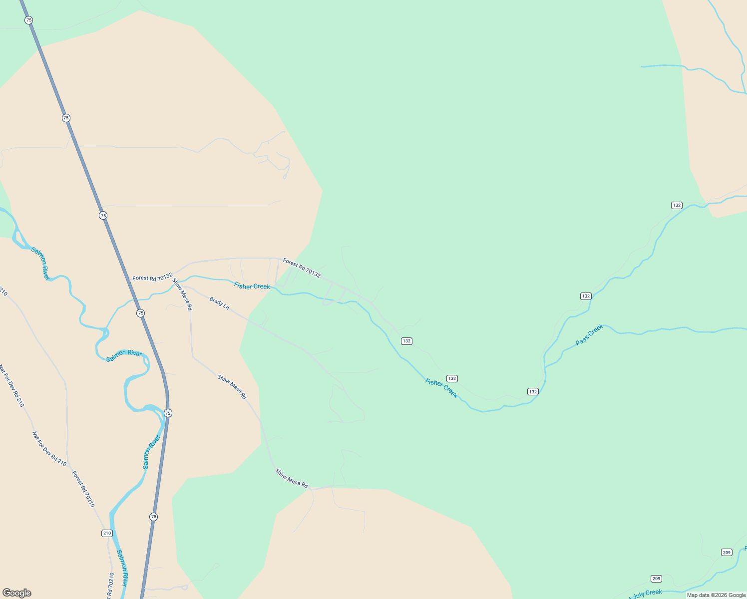 map of restaurants, bars, coffee shops, grocery stores, and more near Fisher Creek Road in Stanley