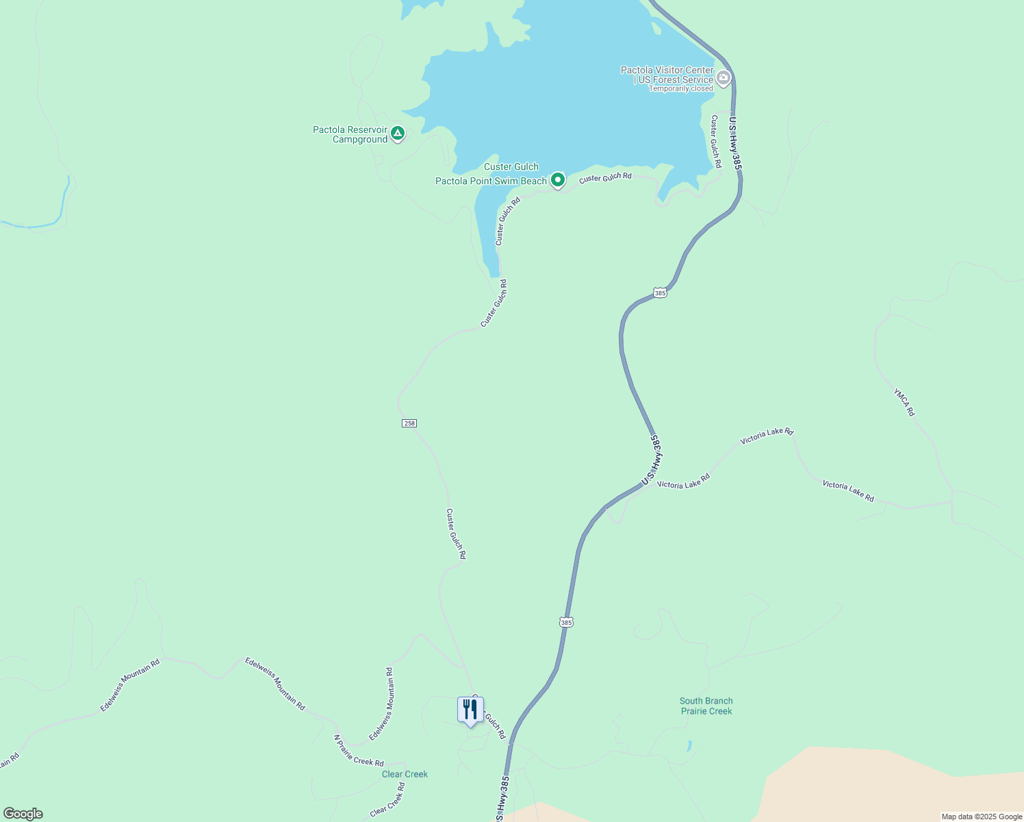 map of restaurants, bars, coffee shops, grocery stores, and more near Nameless Cave Road in Rapid City