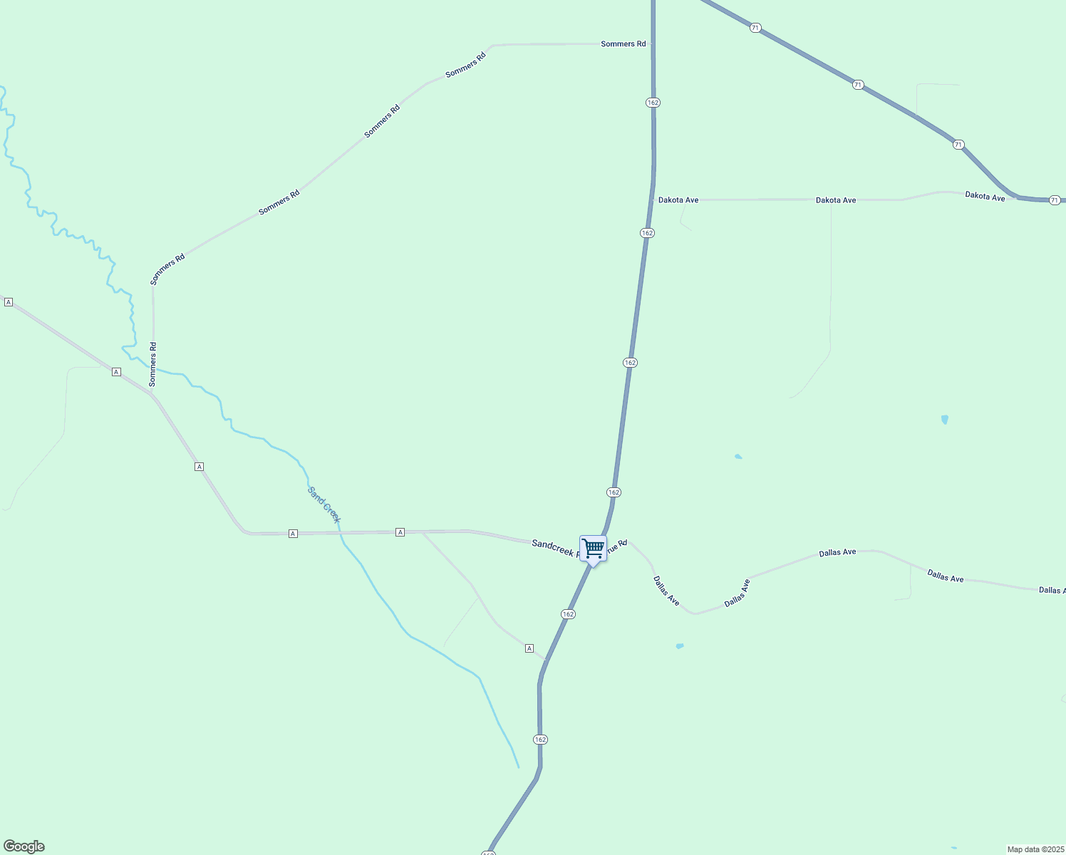 map of restaurants, bars, coffee shops, grocery stores, and more near W226 Sandcreek Road in Mindoro