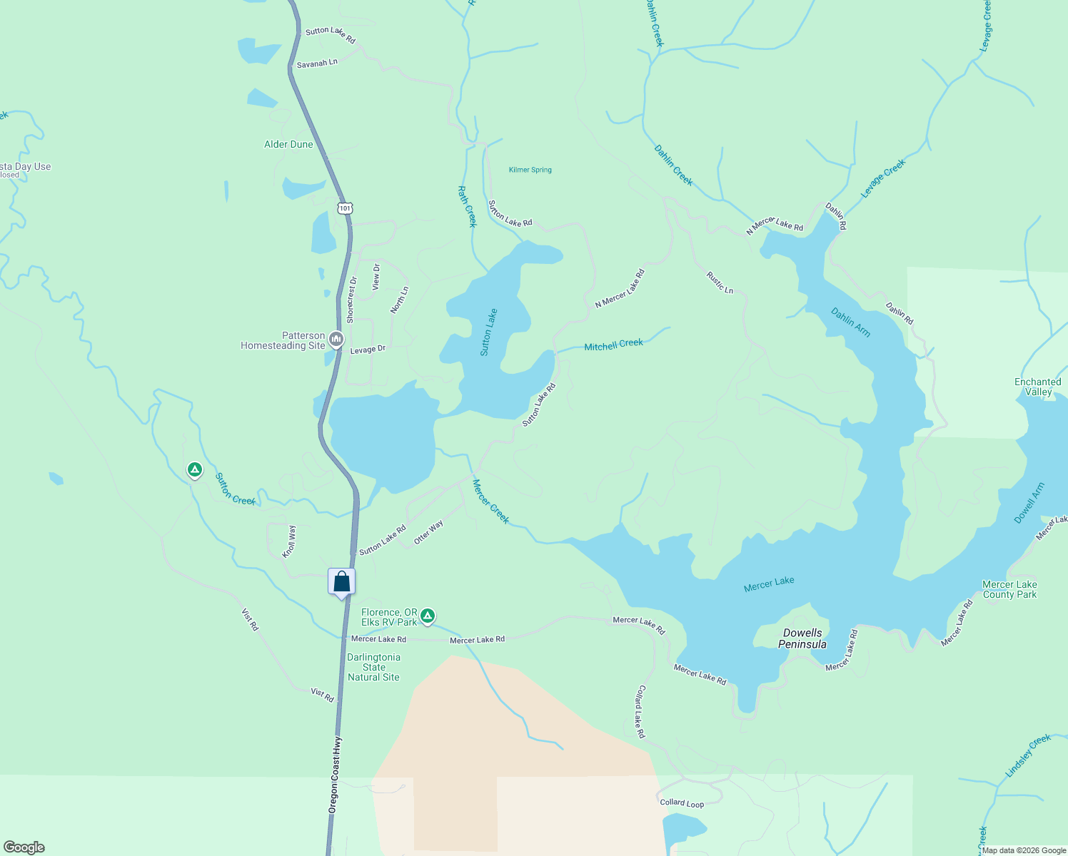 map of restaurants, bars, coffee shops, grocery stores, and more near 5905 Mercer Creek Drive in Florence