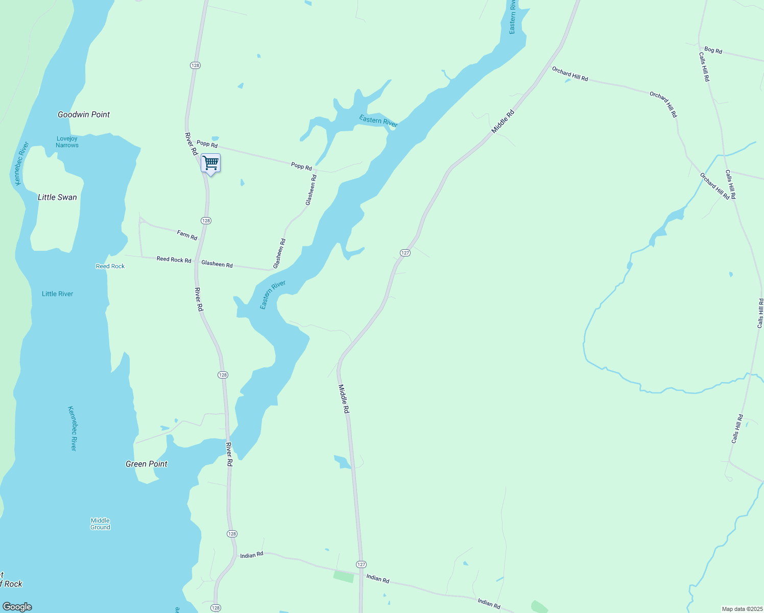 map of restaurants, bars, coffee shops, grocery stores, and more near 788 Middle Rd in Dresden