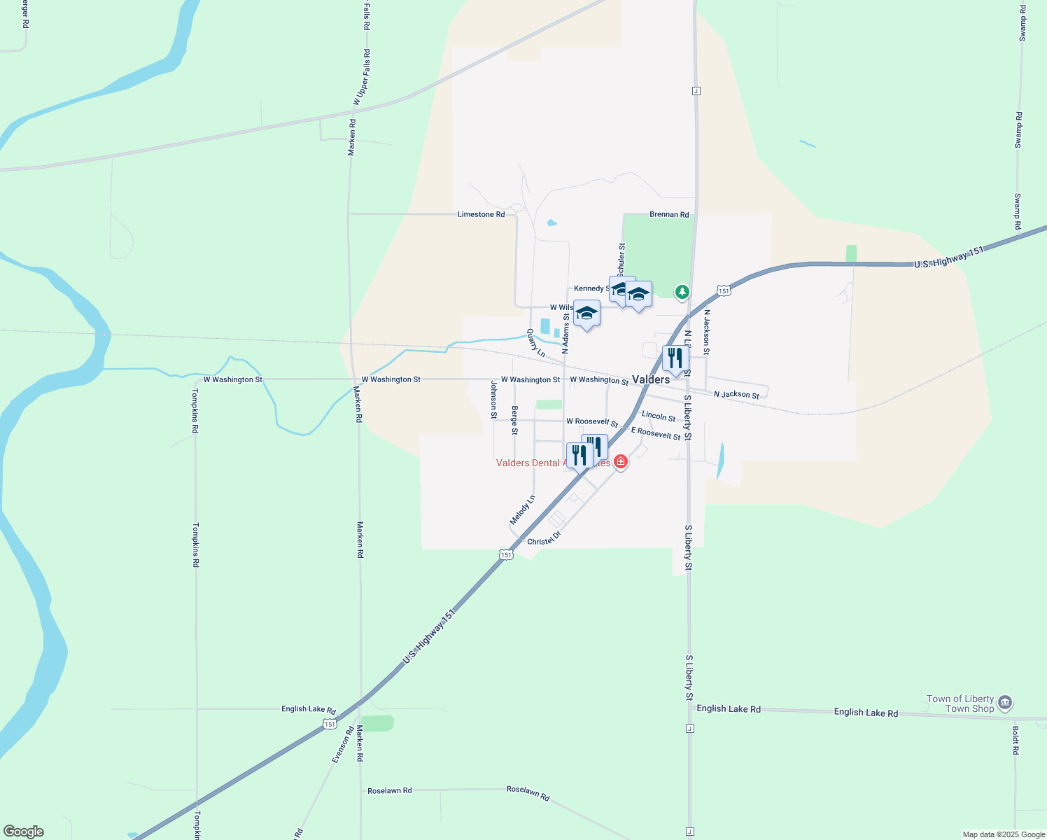 Roosevelt Street, Valders WI Walk Score