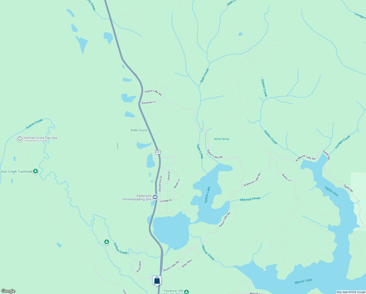 map of restaurants, bars, coffee shops, grocery stores, and more near 89494 Sutton Place in Florence