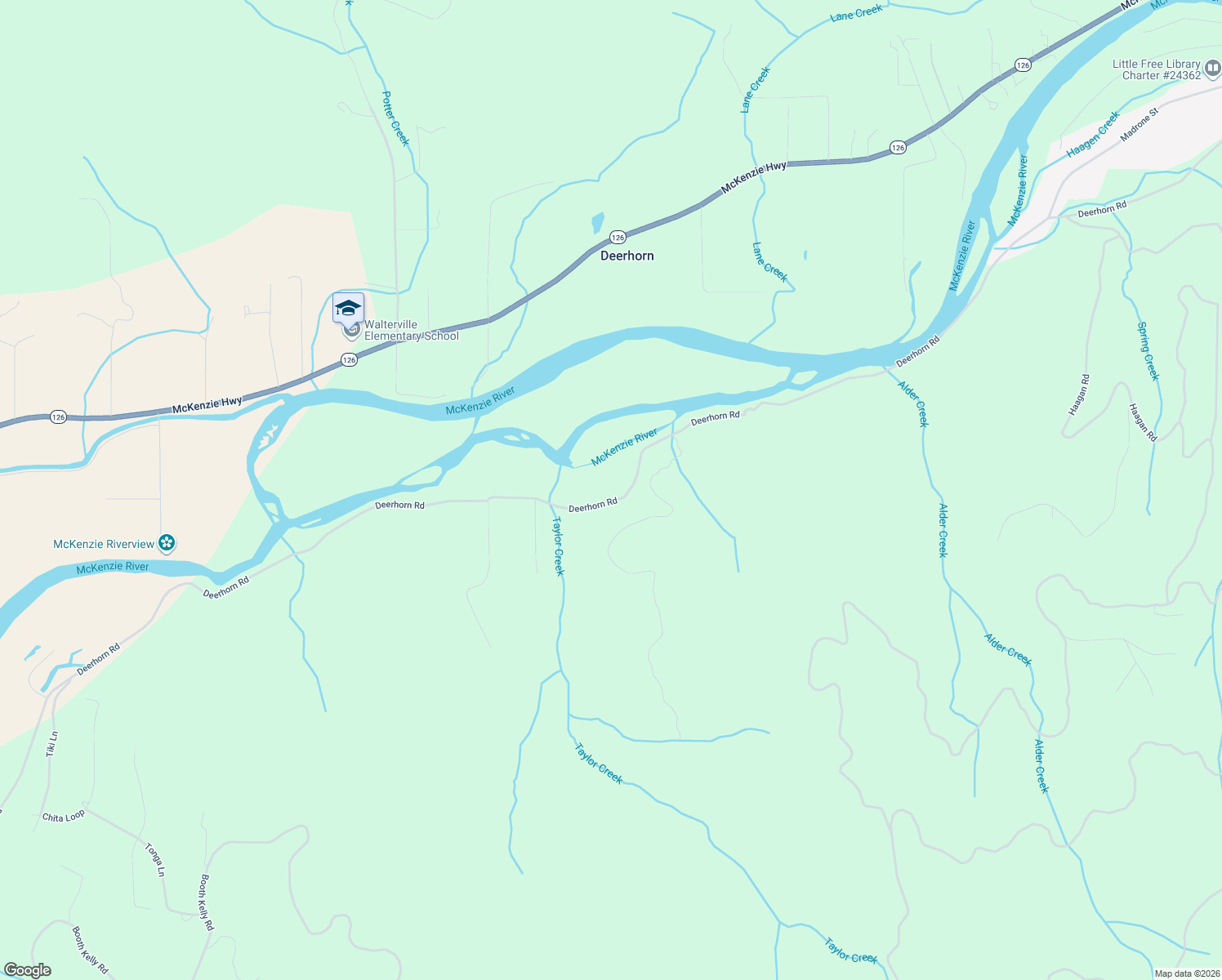 map of restaurants, bars, coffee shops, grocery stores, and more near 40971 Deerhorn Road in Springfield
