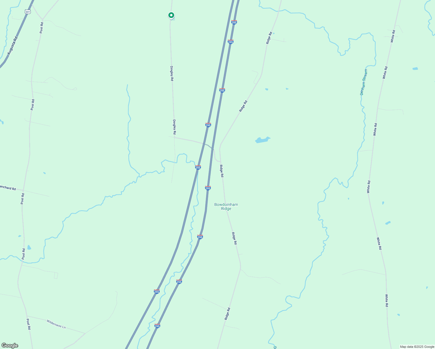 map of restaurants, bars, coffee shops, grocery stores, and more near 976 Ridge Rd in Bowdoinham
