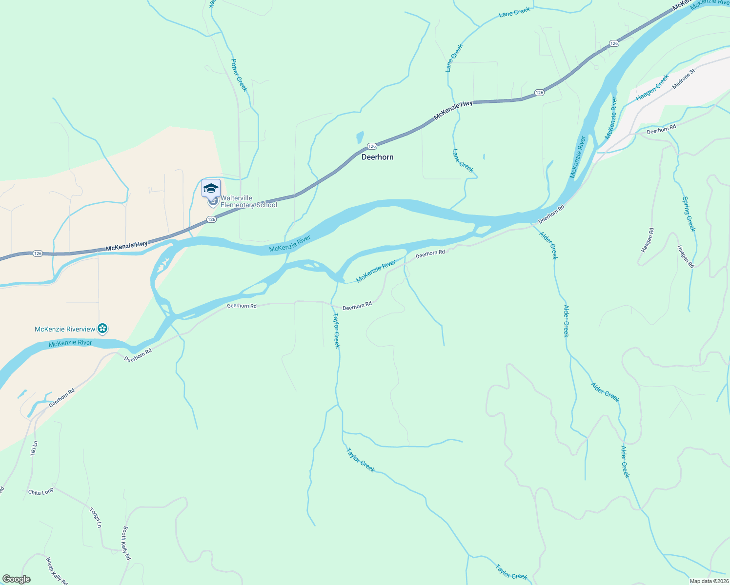 map of restaurants, bars, coffee shops, grocery stores, and more near 40971 Deerhorn Road in Springfield