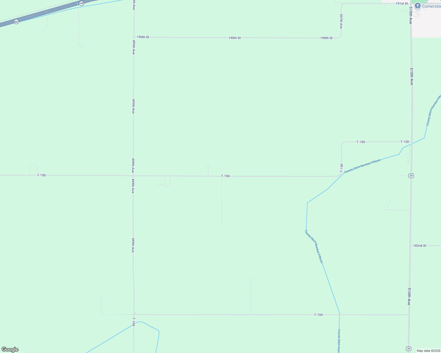 map of restaurants, bars, coffee shops, grocery stores, and more near 50279 185th Street in Lake Crystal