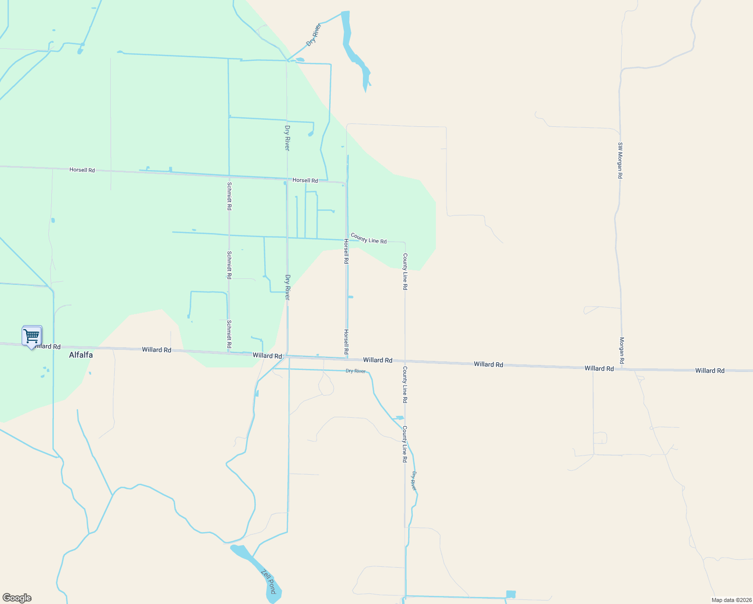 map of restaurants, bars, coffee shops, grocery stores, and more near 26690 Horsell Rd in Bend