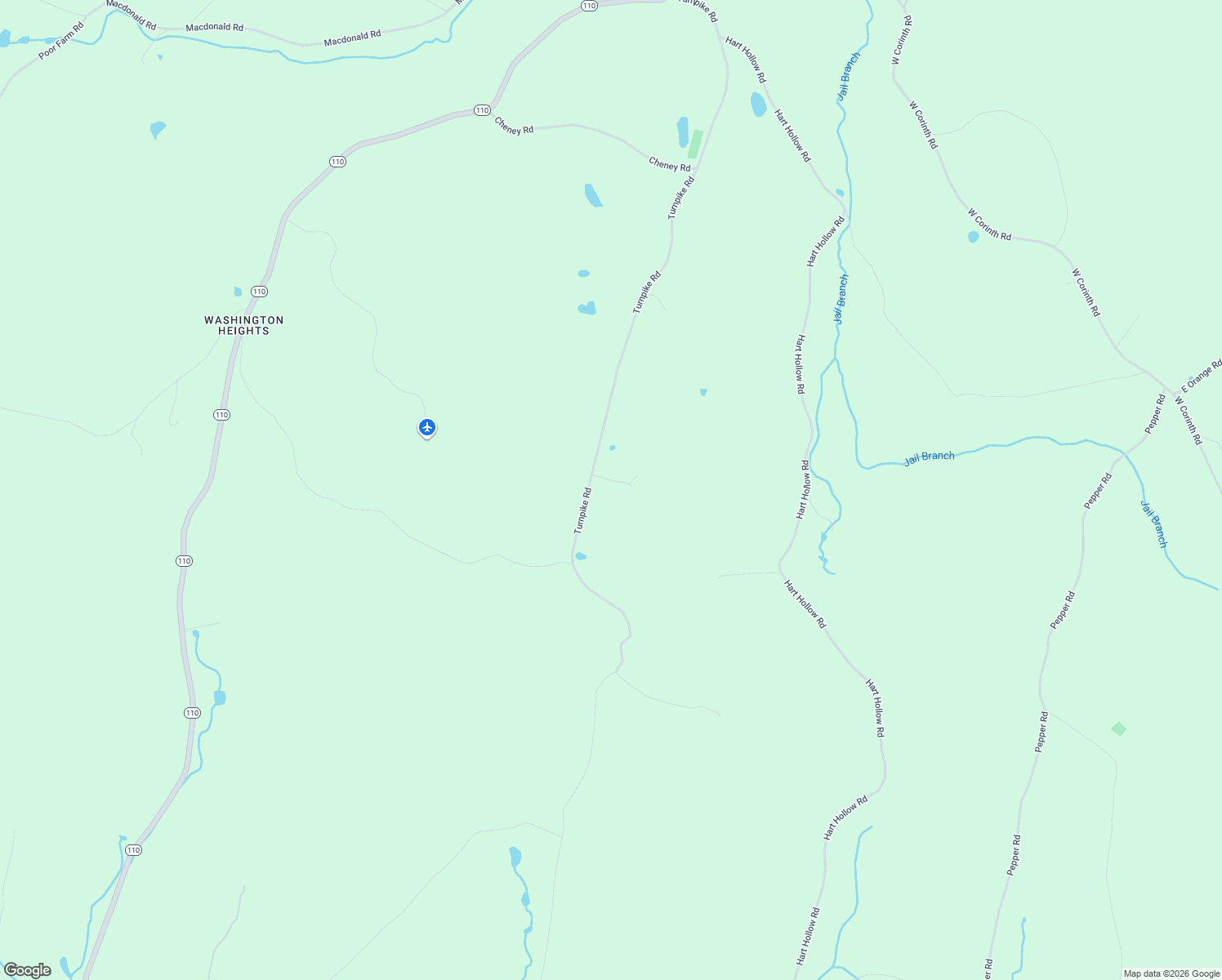 map of restaurants, bars, coffee shops, grocery stores, and more near 1447 Turnpike Road in Washington