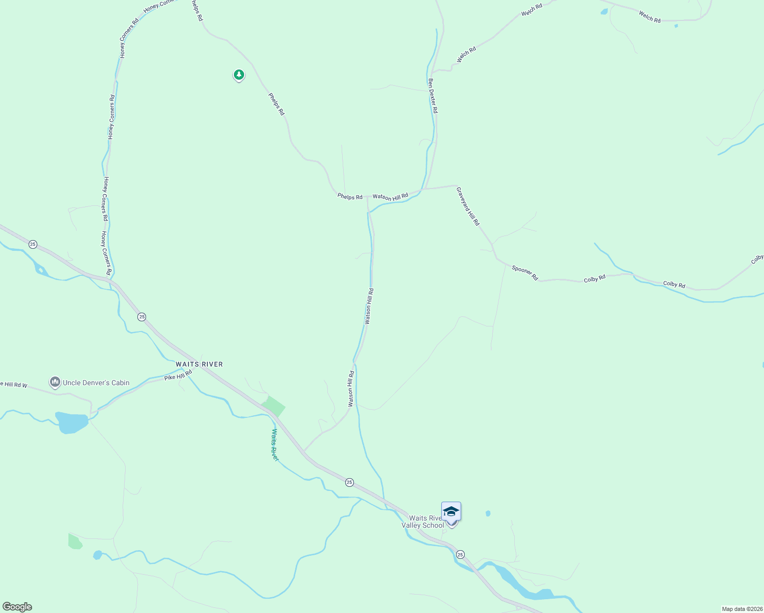 map of restaurants, bars, coffee shops, grocery stores, and more near Watson Hill Road in Topsham