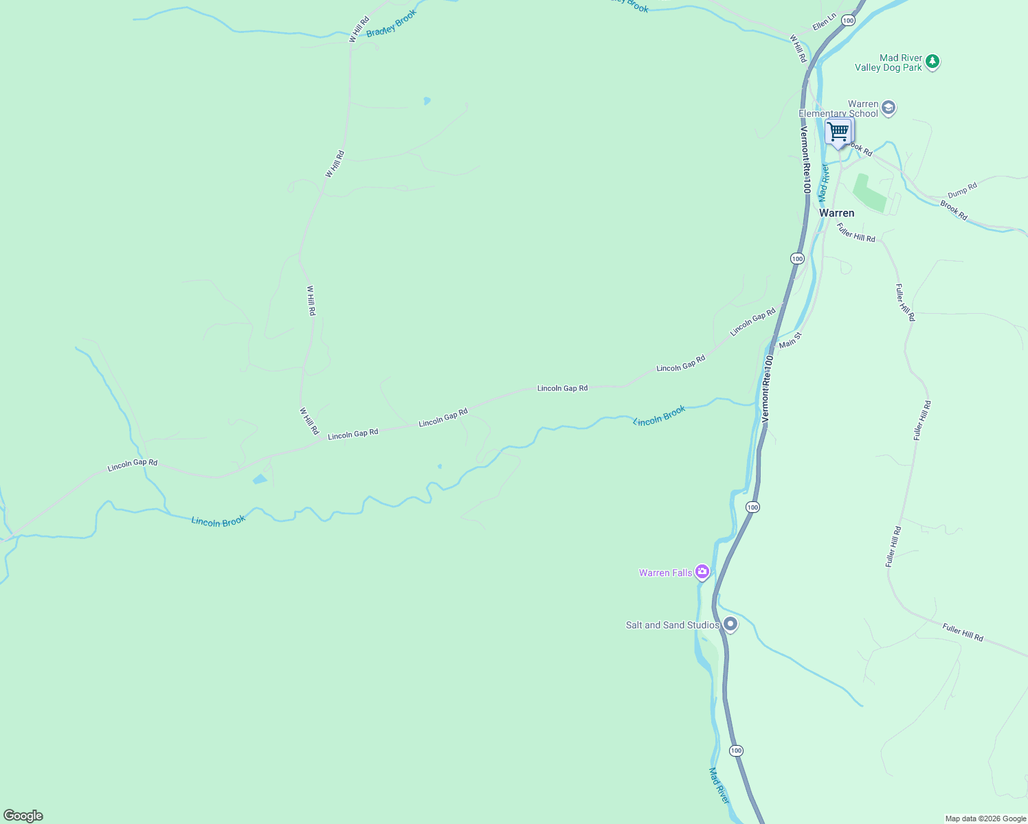 map of restaurants, bars, coffee shops, grocery stores, and more near 953 Lincoln Gap Road in Warren